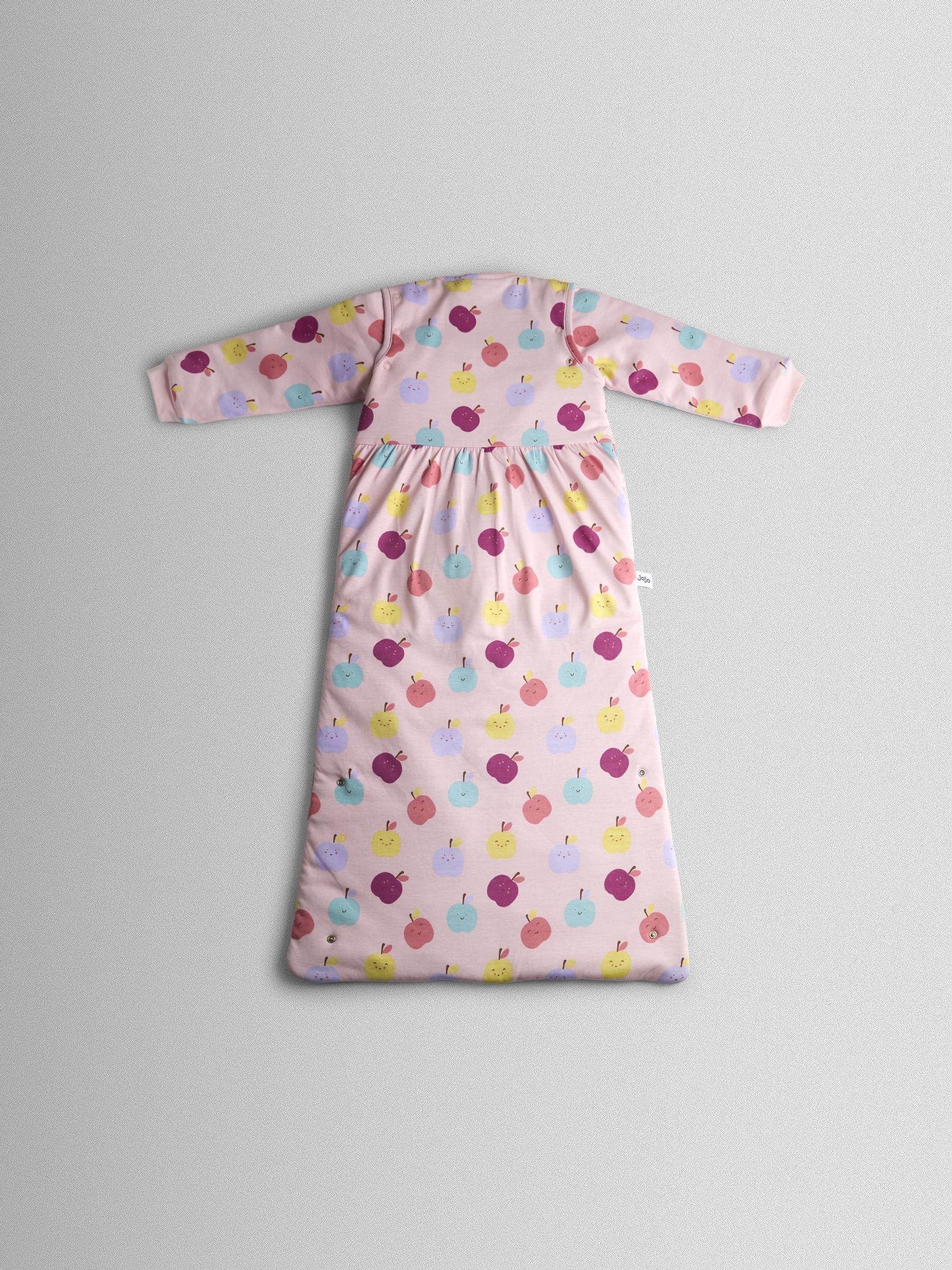Pink Happy Apples 3.5 Tog Toddler Sleeping Bag - Image 2 of 4 Pink Happy Apples 3.5 Tog Toddler Sleeping Bag - Image 2 of 4