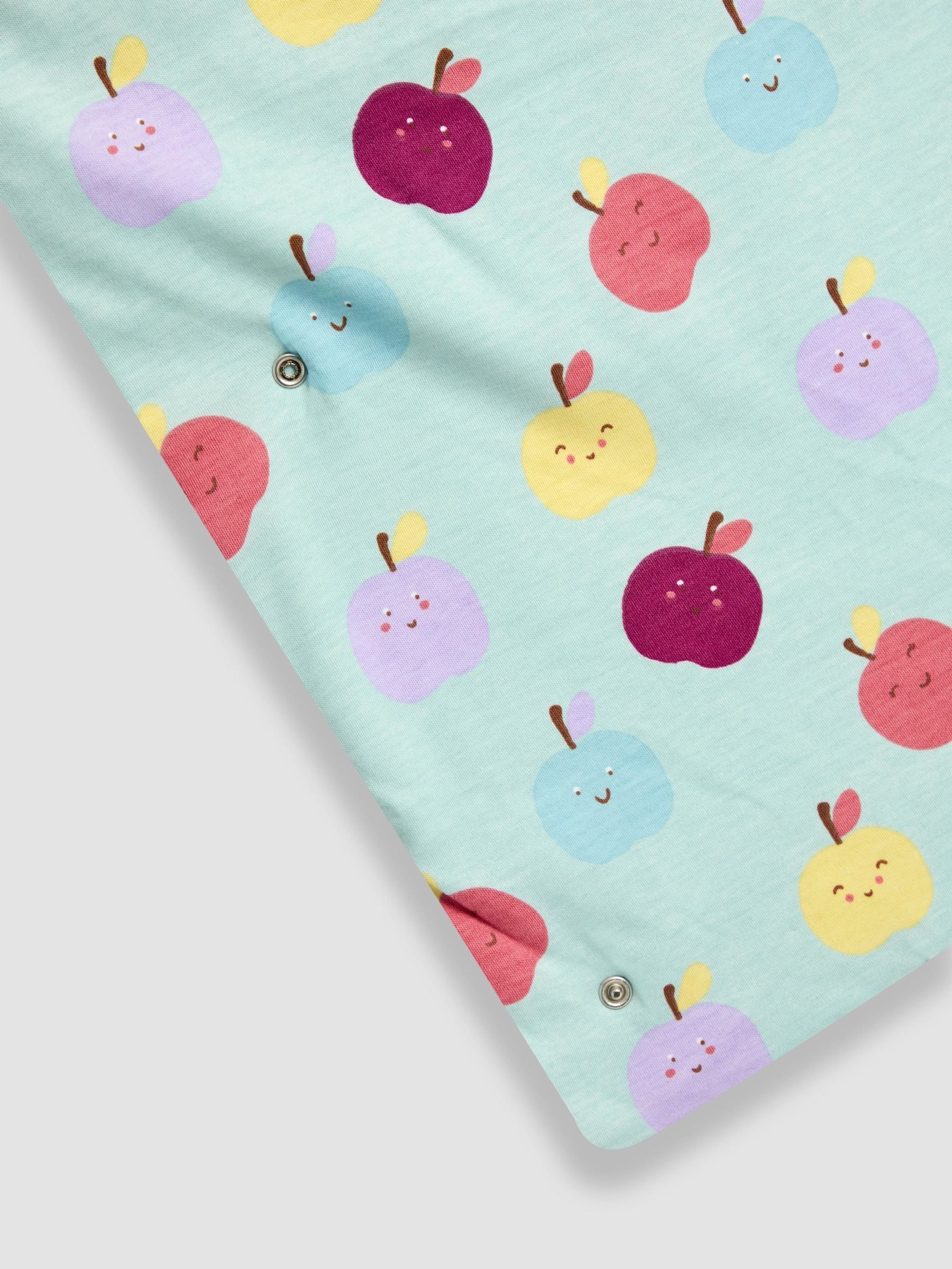Green Happy Apples 2.5 Tog Sleeved Toddler Sleeping Bag - Image 4 of 4 Green Happy Apples 2.5 Tog Sleeved Toddler Sleeping Bag - Image 4 of 4