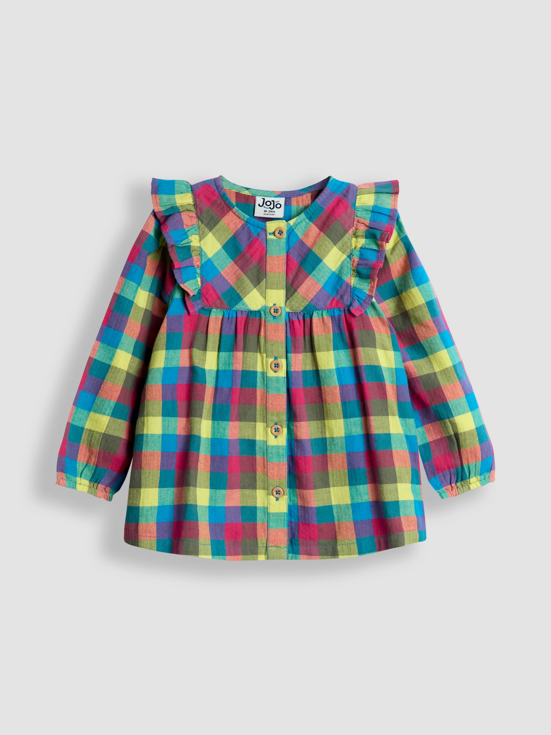 Green Check Blouse, Leggings & Borg Gilet Set - Image 2 of 9