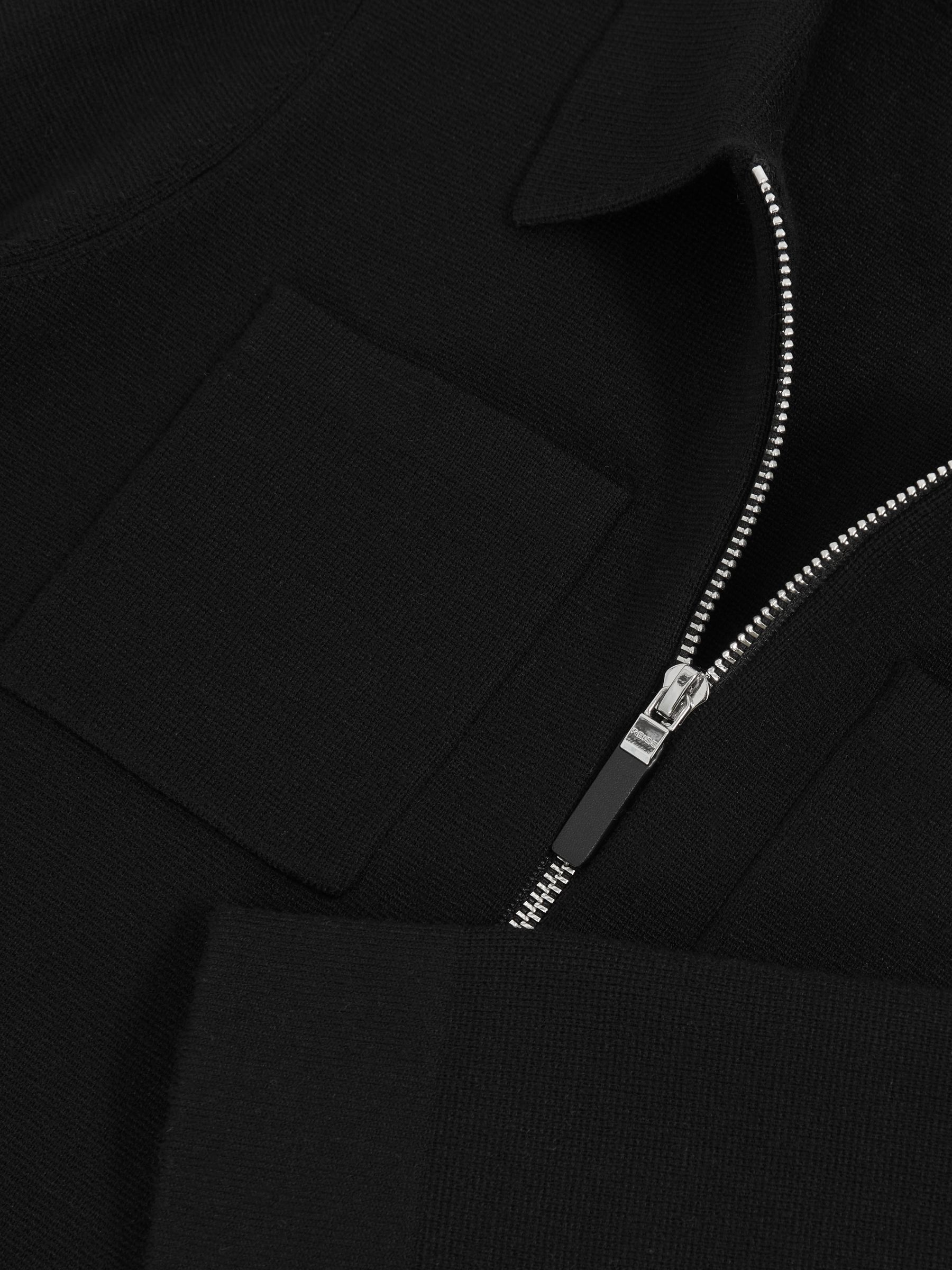 3-9 yrs Knitted Zip-Through Cardigan in Black - Image 4 of 4