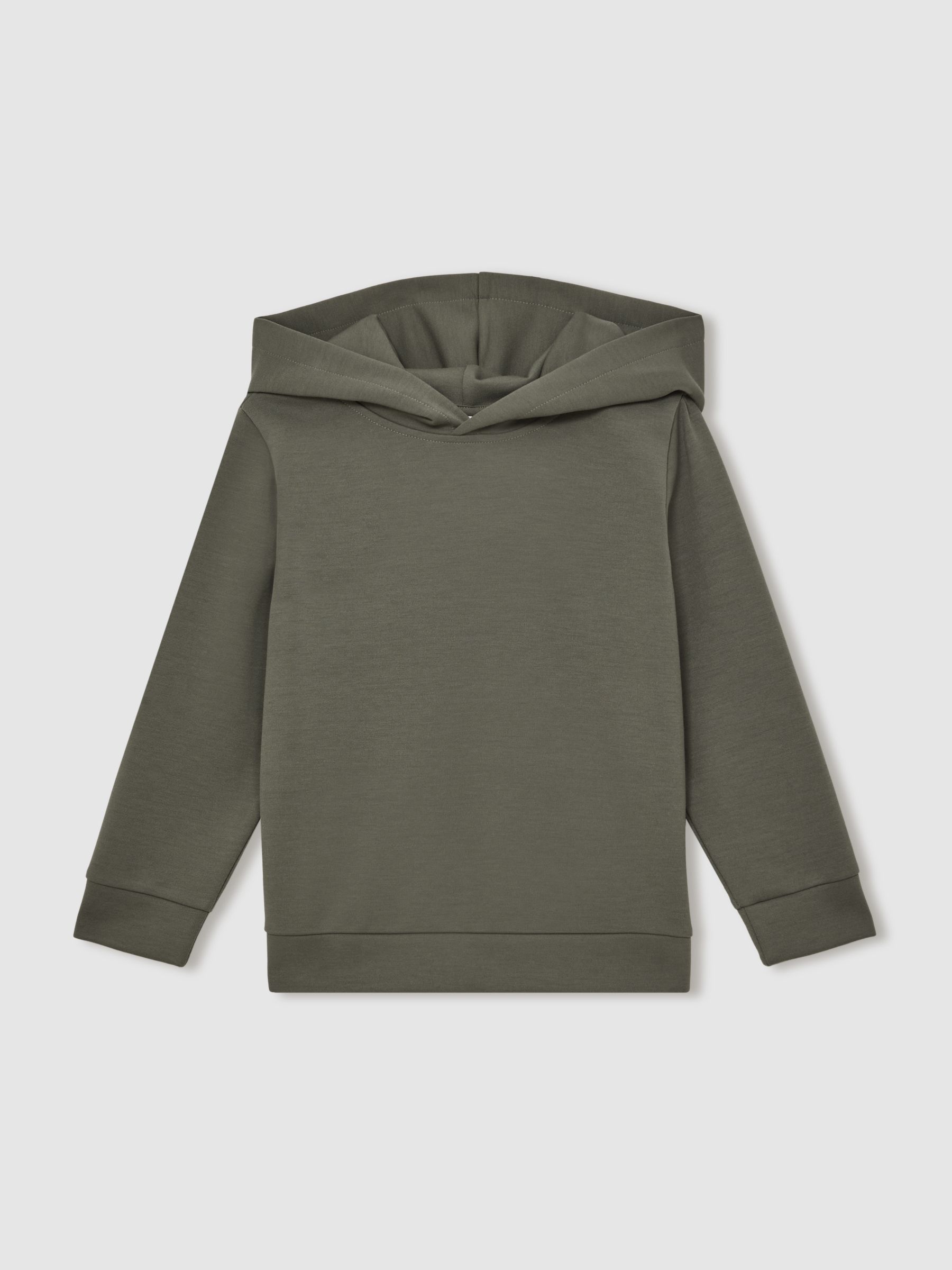 3-9 yrs Interlock Jersey Hoodie in Dark Sage - Image 2 of 4
