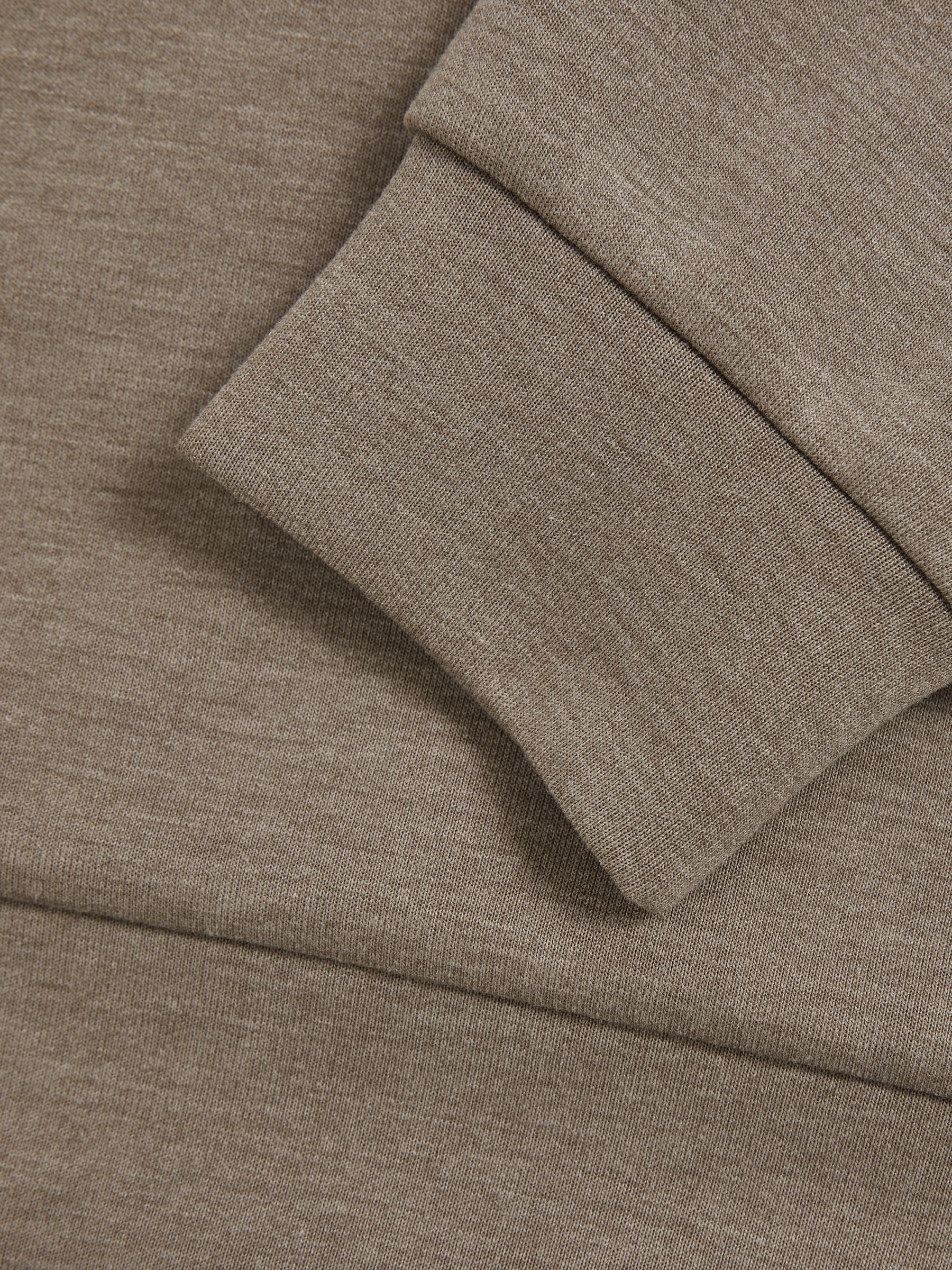 3-9 yrs Interlock Jersey Hoodie in Taupe Brown - Image 4 of 4