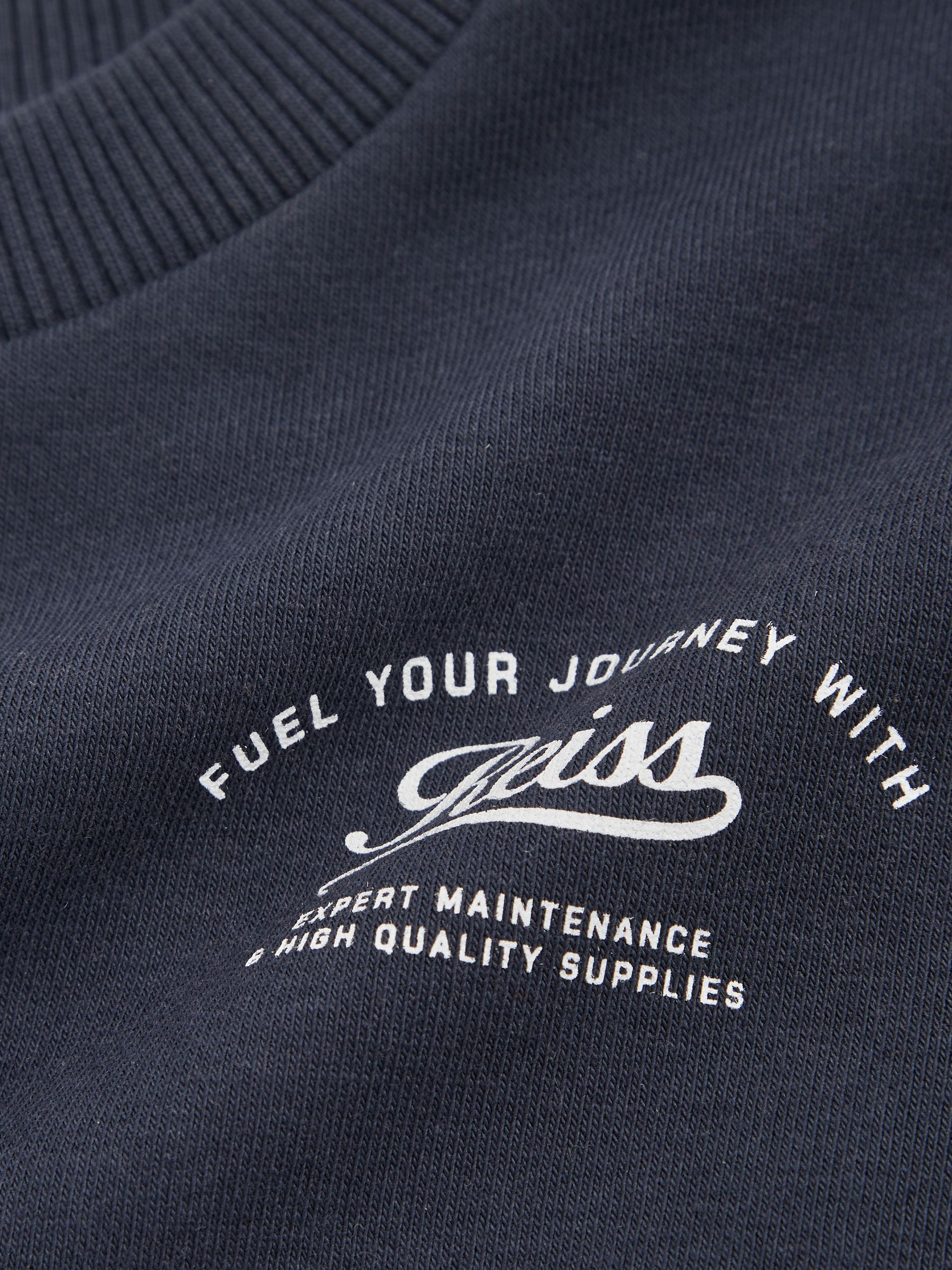 9-13 yrs Cotton Blend Motor Cars Sweatshirt in Washed Blue - Image 4 of 4