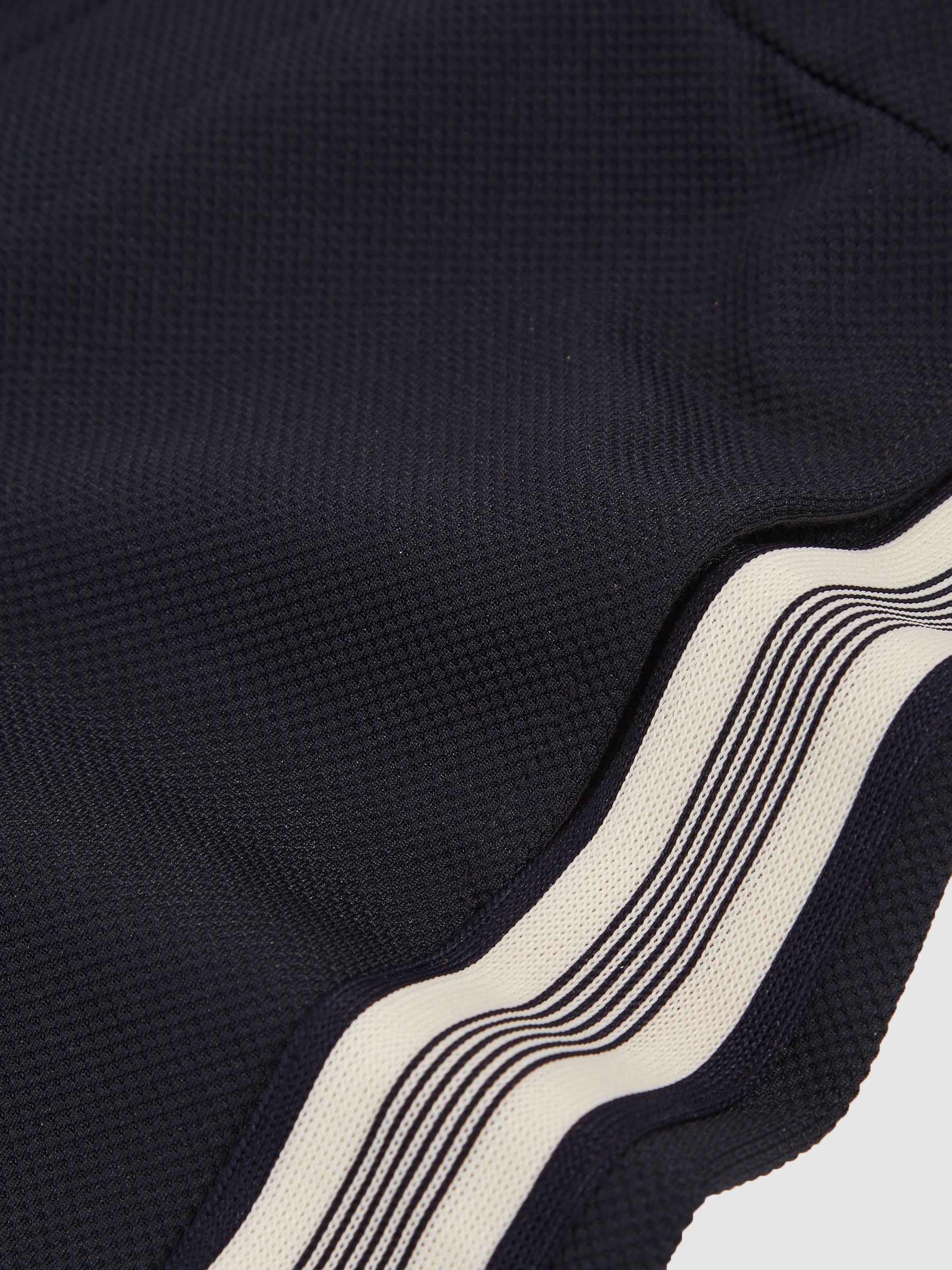 9-13 yrs Side Stripe Textured Shorts in Navy Blue - Image 4 of 4