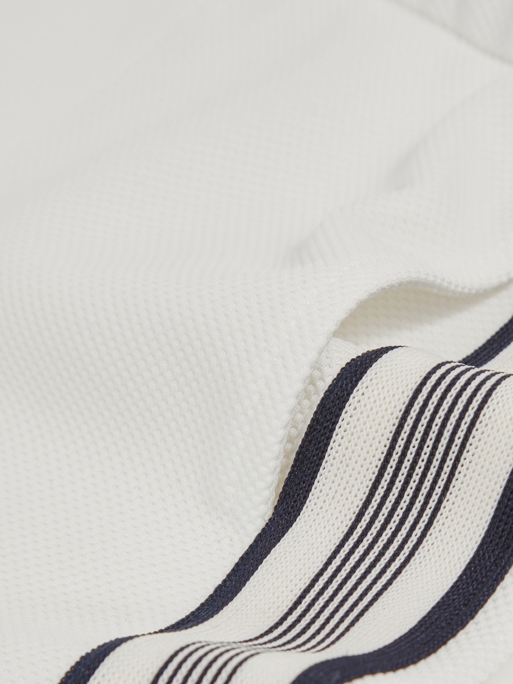 9-13 yrs Side Stripe Textured Shorts in White - Image 4 of 4