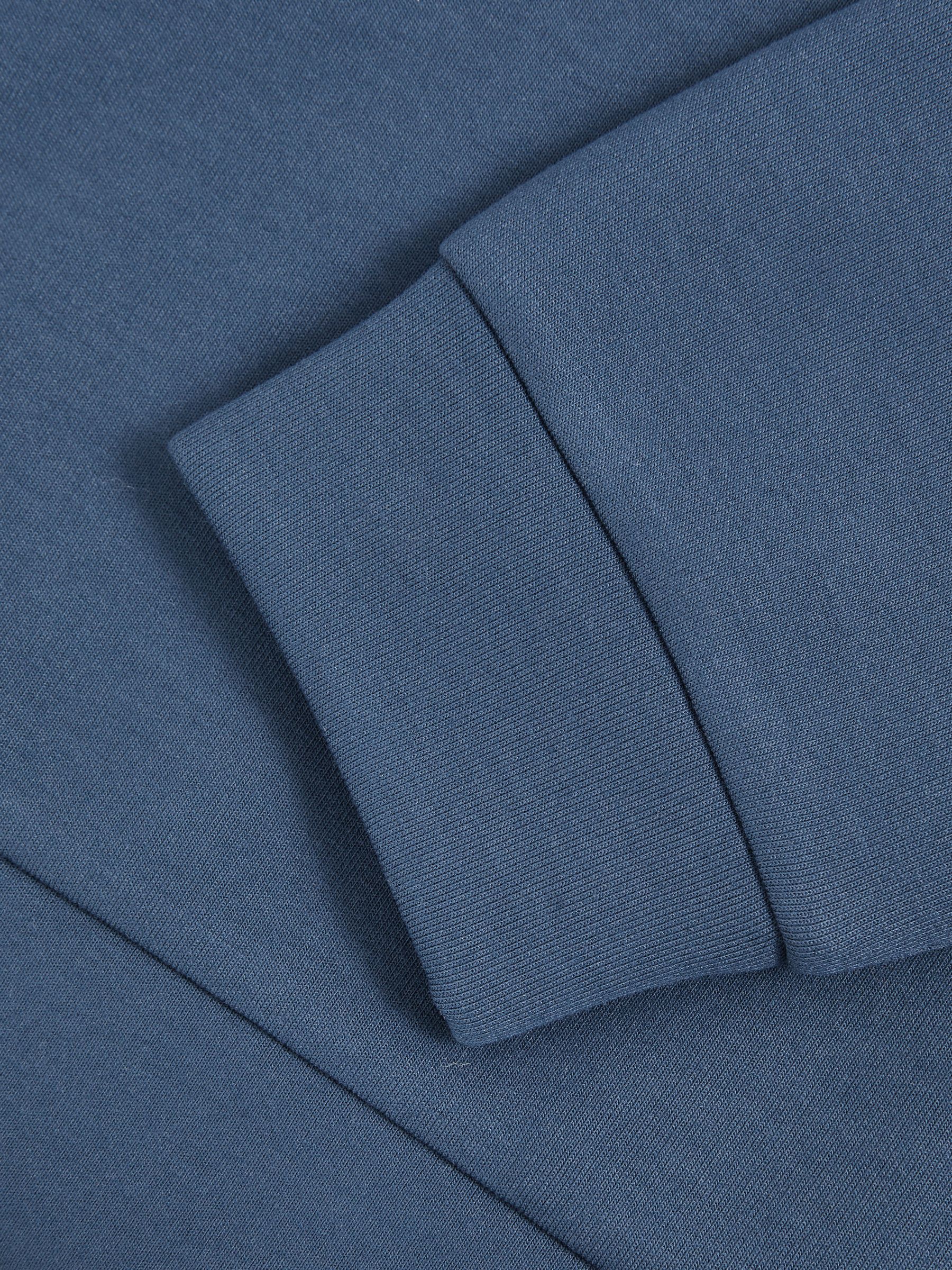 3-9 yrs Interlock Jersey Hoodie in Ocean Blue - Image 4 of 4