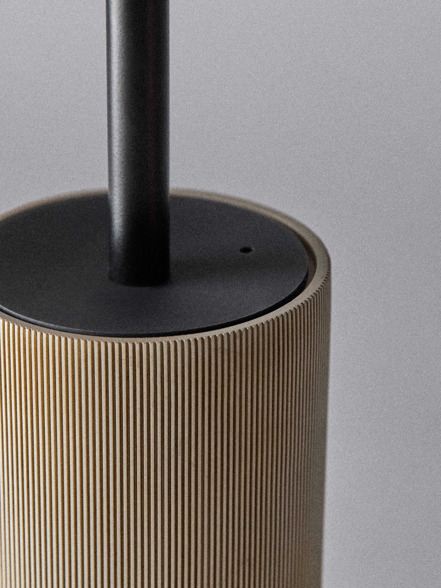 Beige Toilet Roll Holder and Brush Set - Image 2 of 3