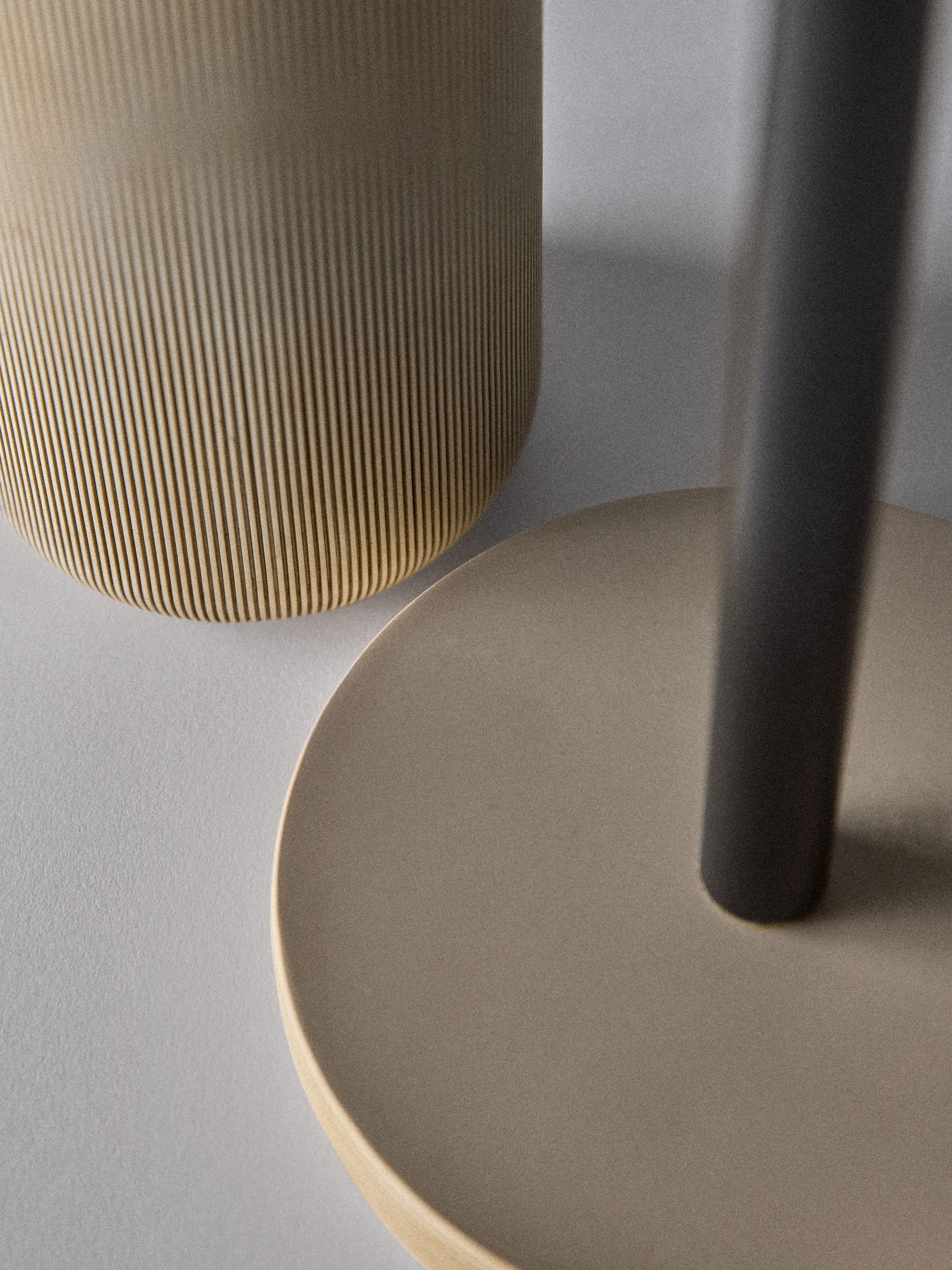 Beige Toilet Roll Holder and Brush Set - Image 3 of 3