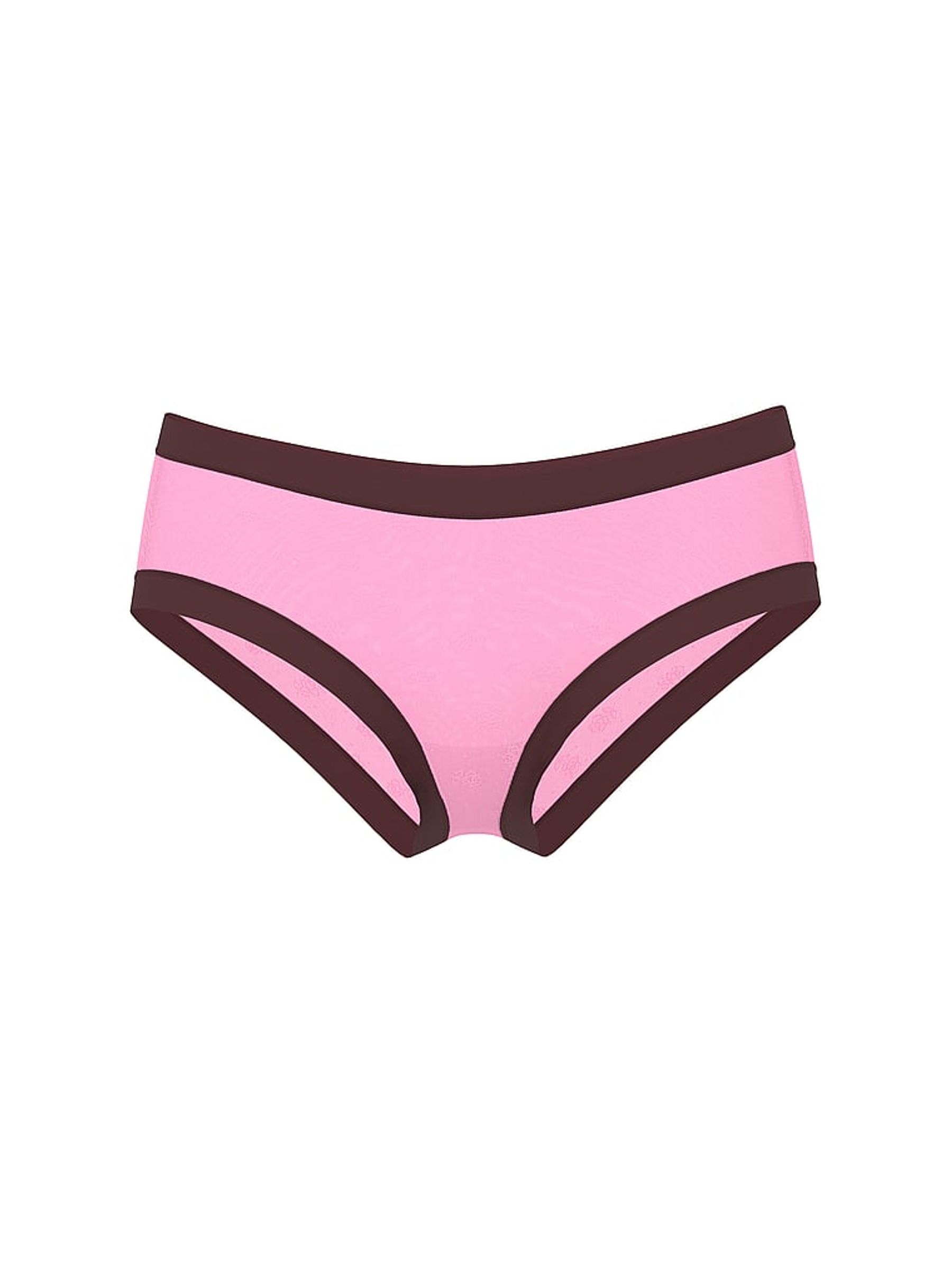 Pink Lollipop Cheeky No Show Rib Mesh Knickers - Image 3 of 3