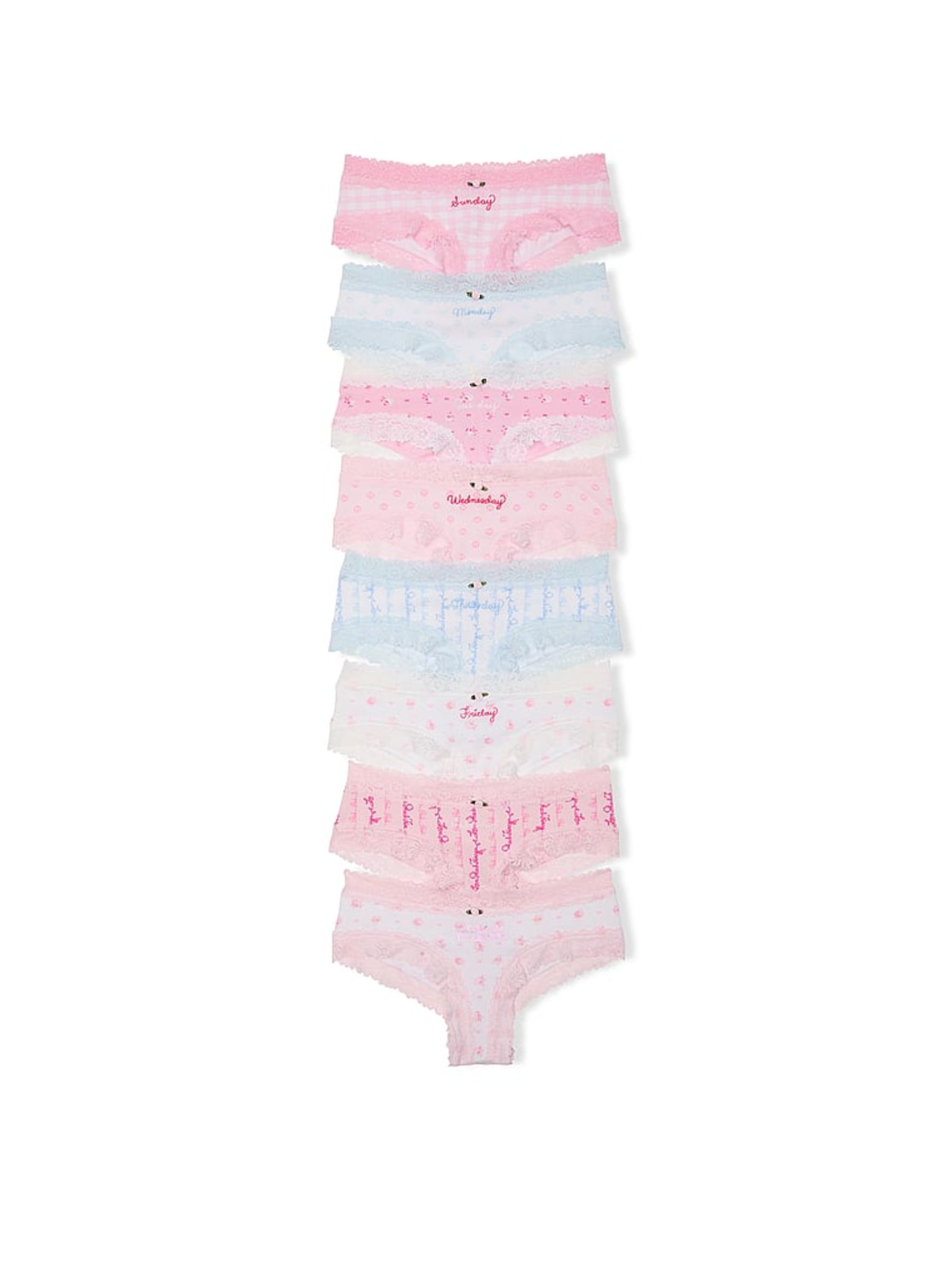 Pink Cheeky Knickers 7 Pack - Image 1 of 1