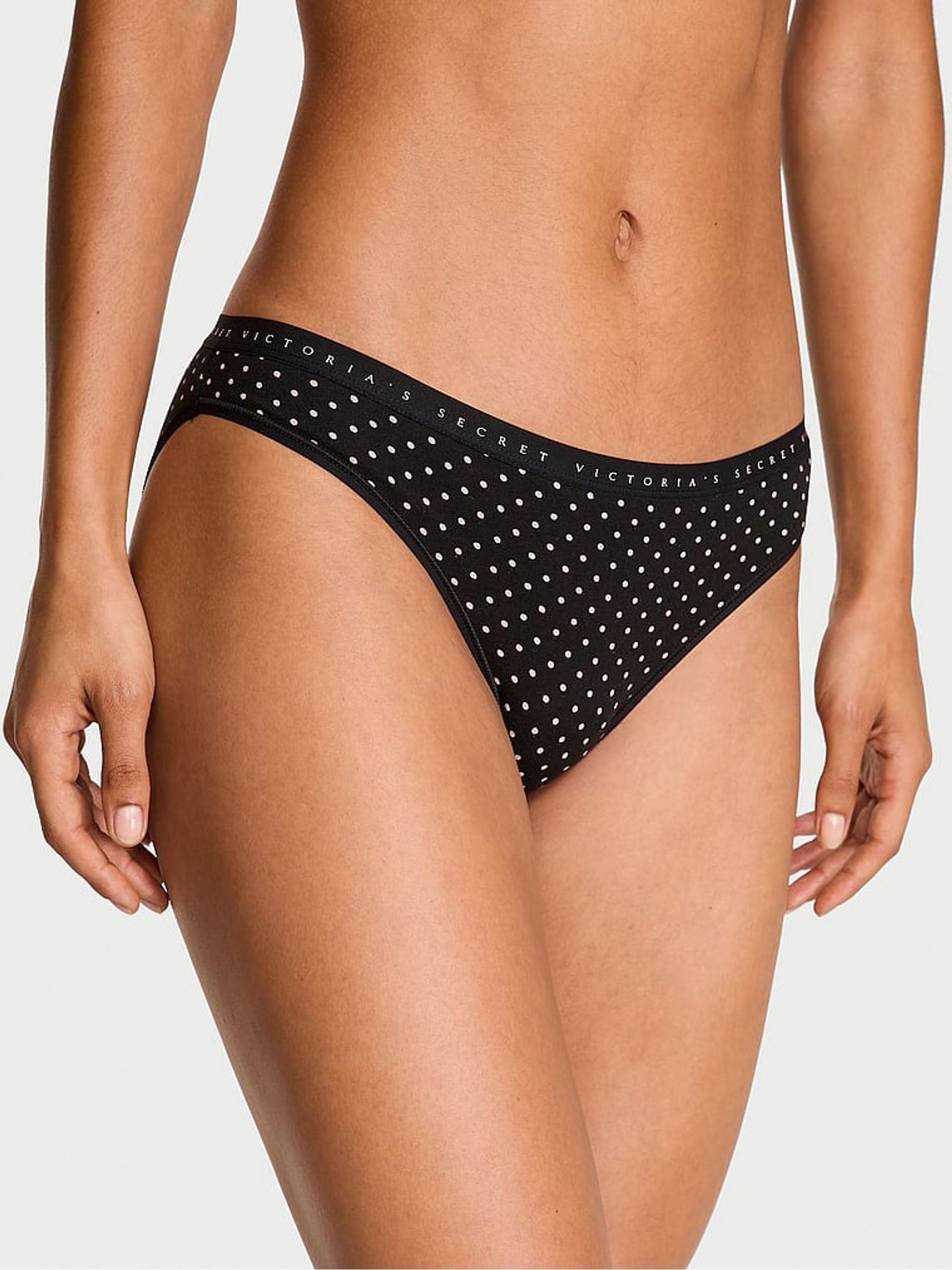 Black Dot Bikini Knickers - Image 1 of 3