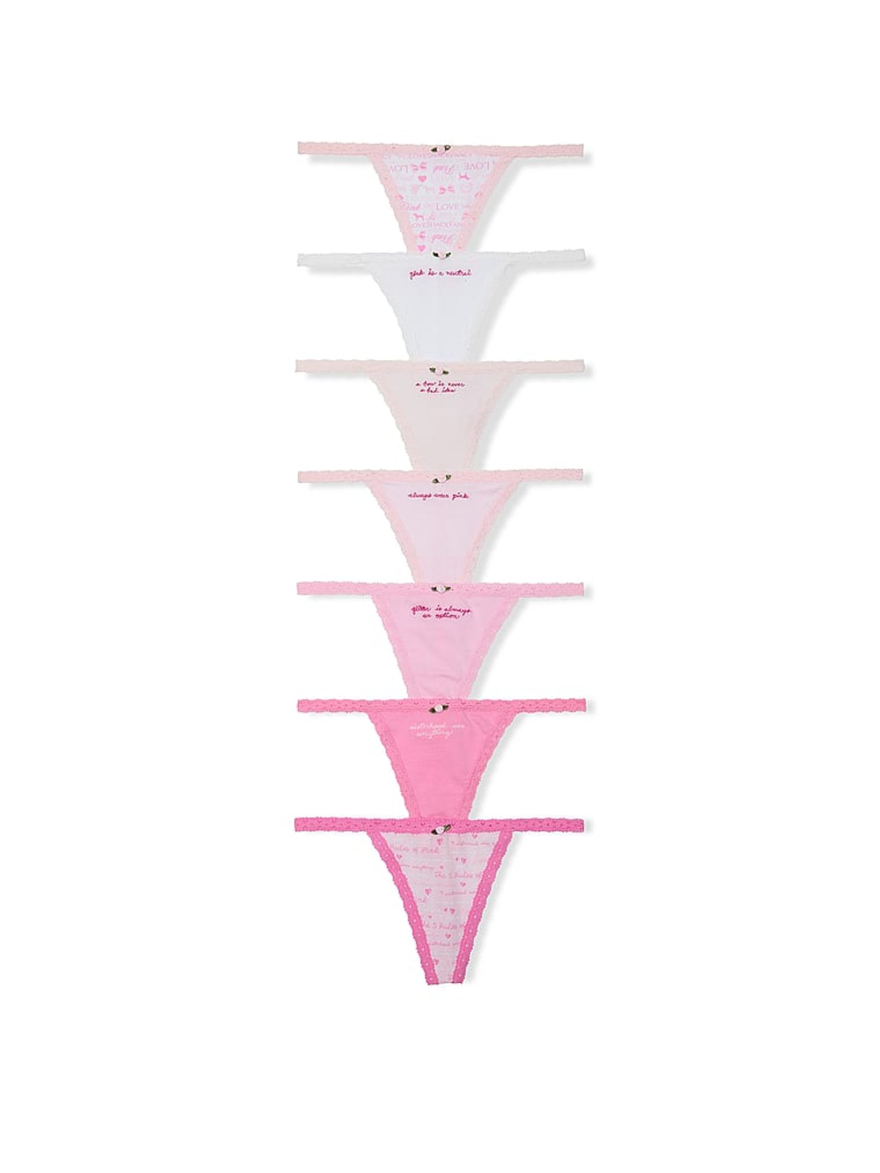 Pink Knickers 7 Pack - Image 1 of 1