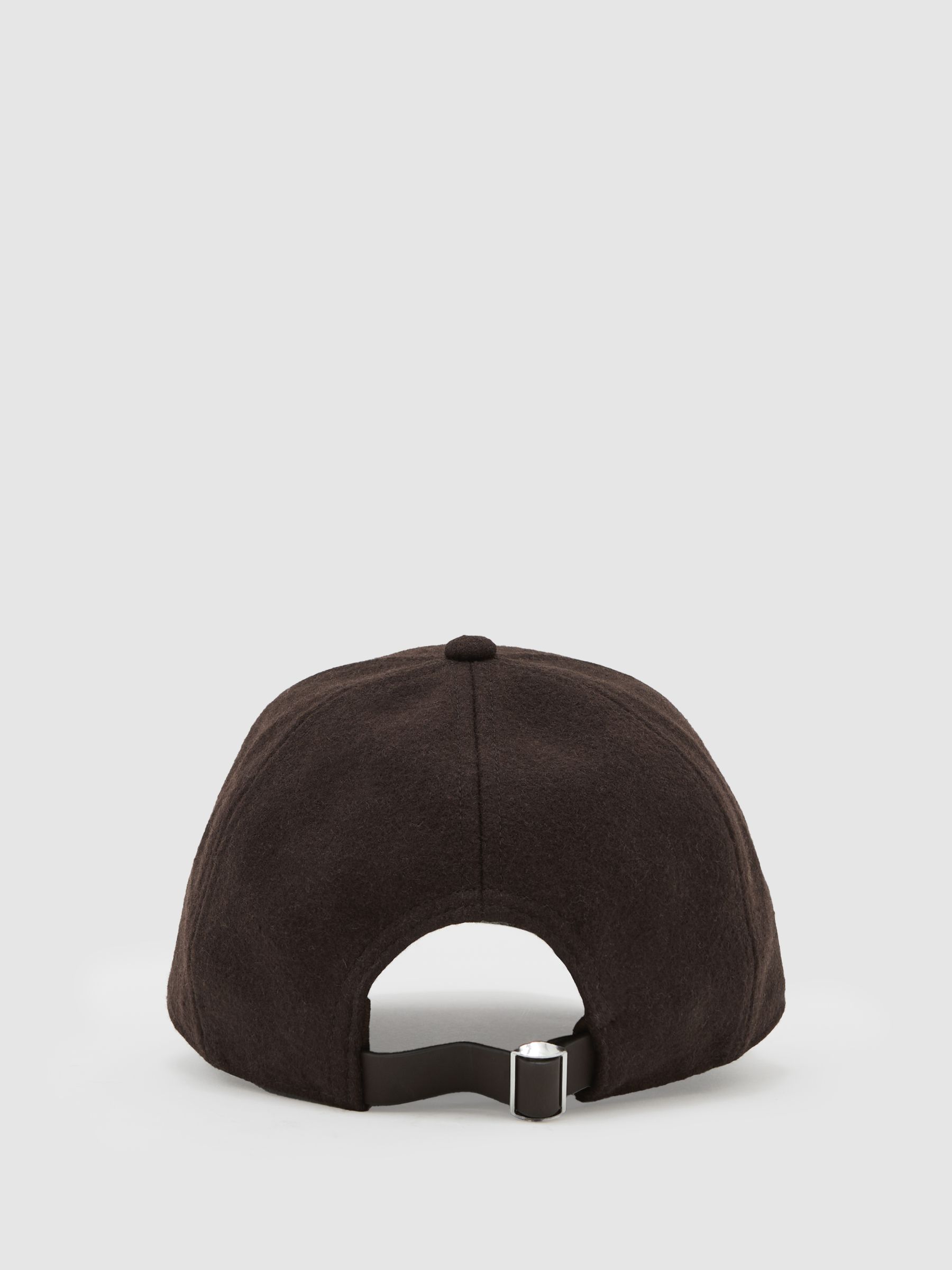 Monogram Appliqué Wool-Blend Cap in Dark Brown - Image 5 of 6