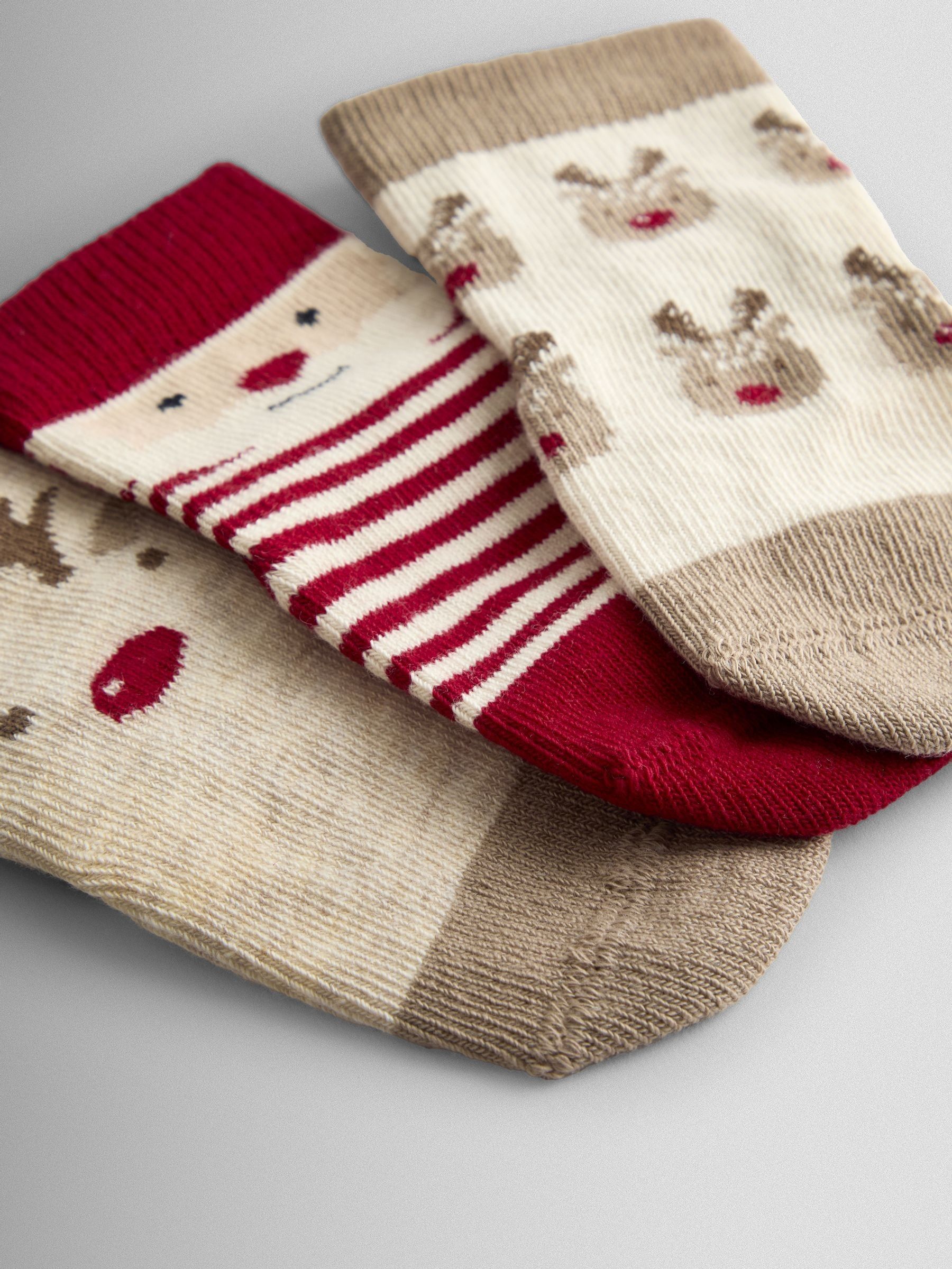 Natural 3-Pack Christmas Extra Thick Socks - Image 2 of 6