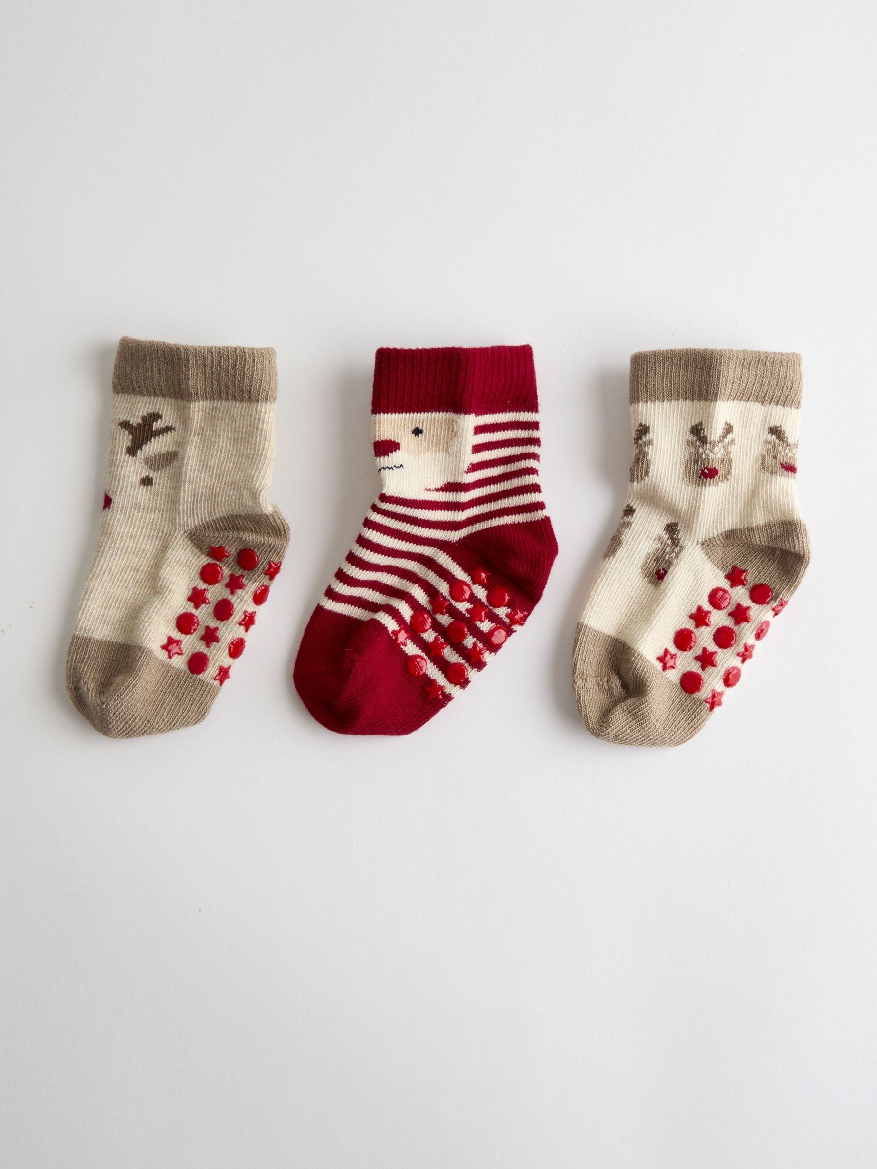 Natural 3-Pack Christmas Extra Thick Socks - Image 3 of 6