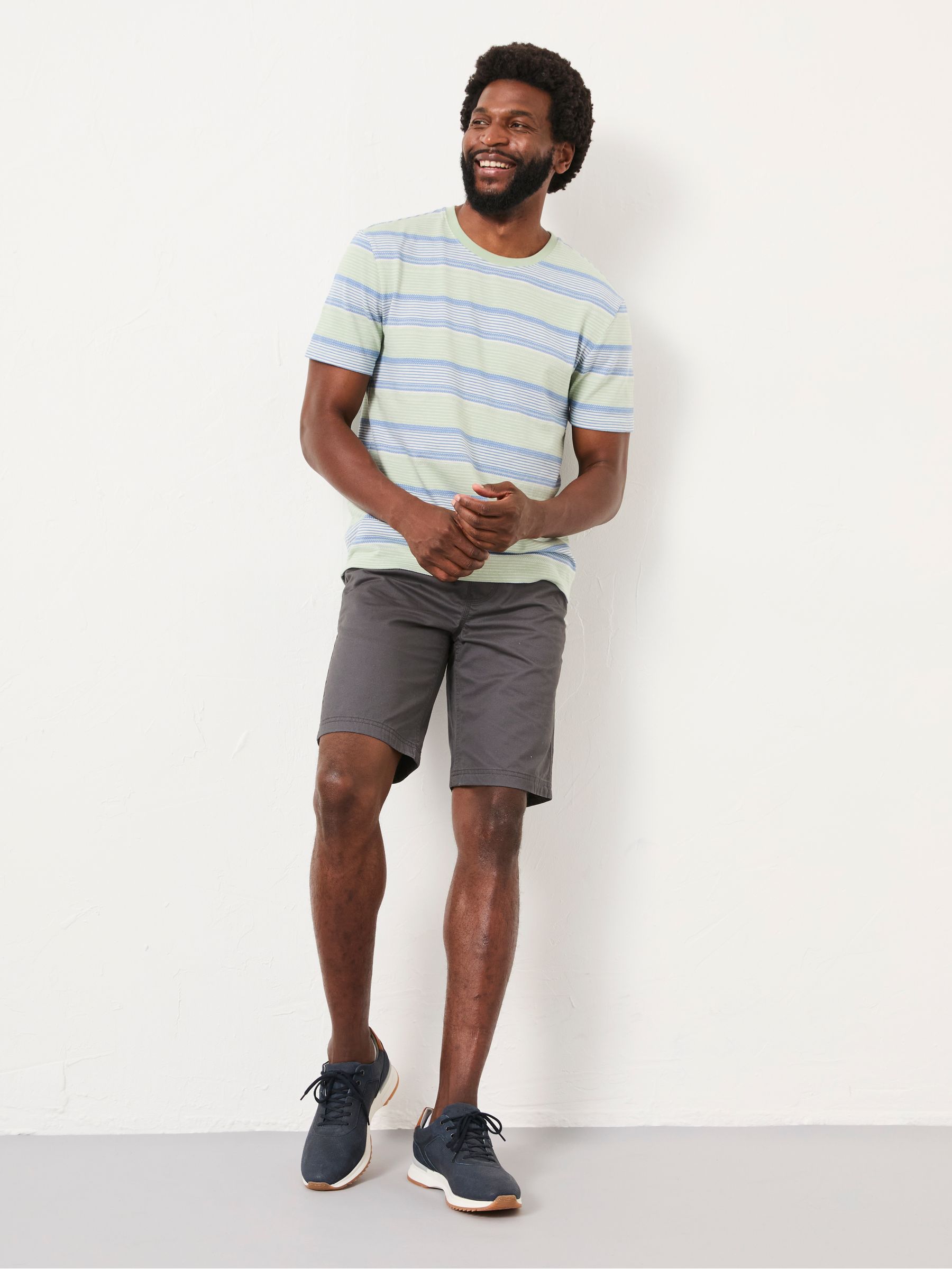Turquoise Blue Stripe T-Shirt - Image 3 of 5