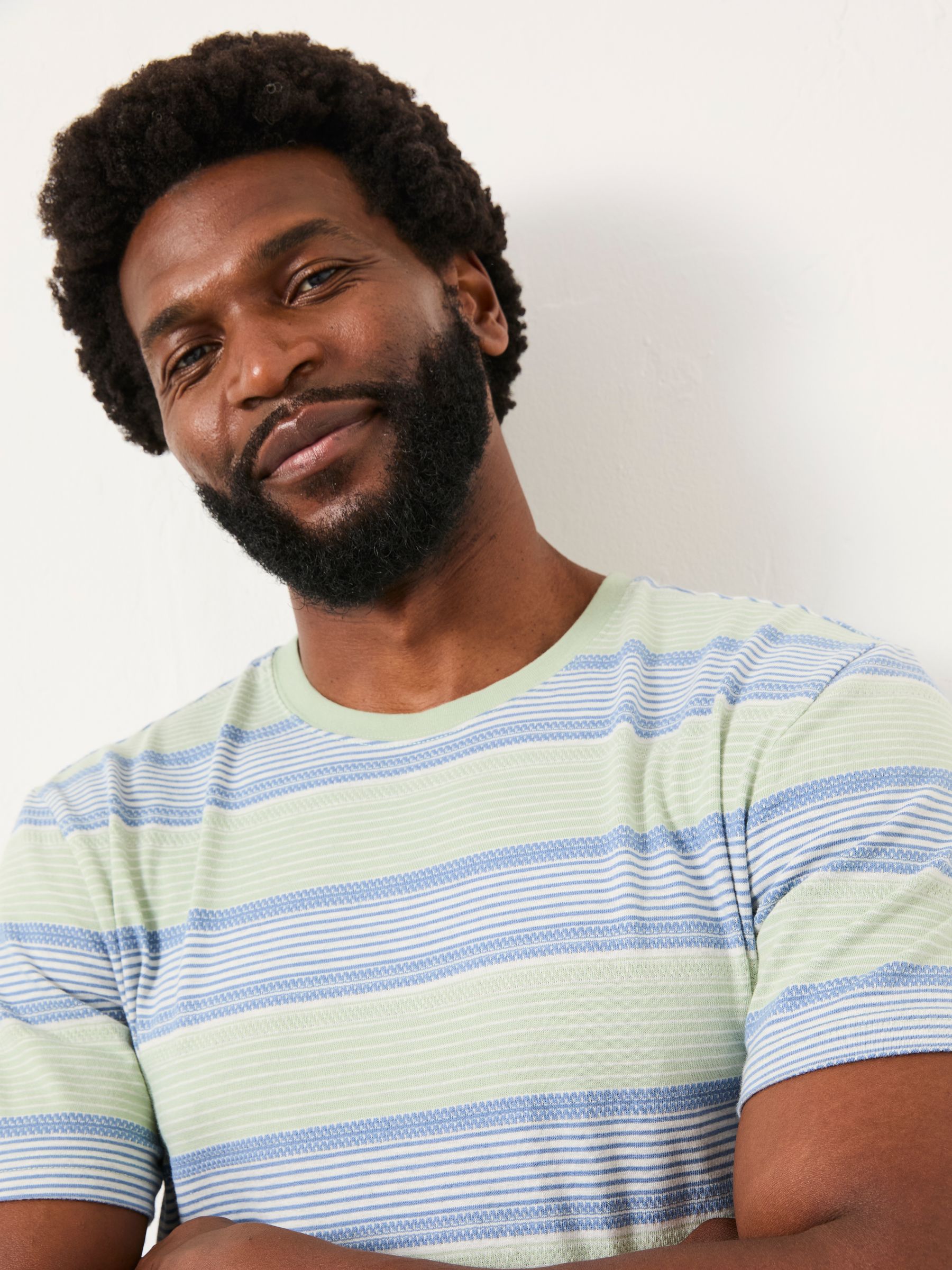 Turquoise Blue Stripe T-Shirt - Image 4 of 5