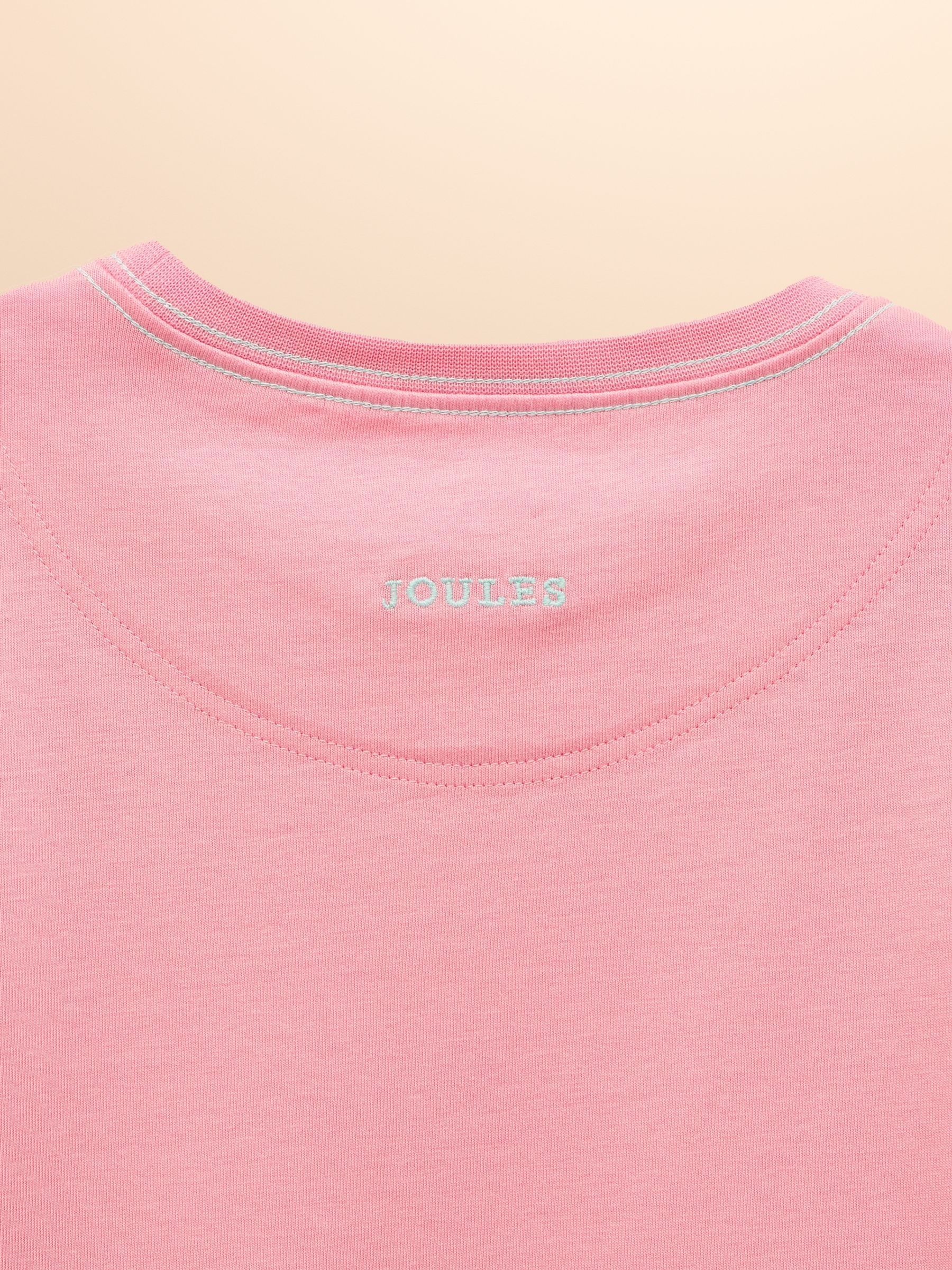 Girls' Astra Pink Applique Cotton T-Shirt - Image 4 of 4