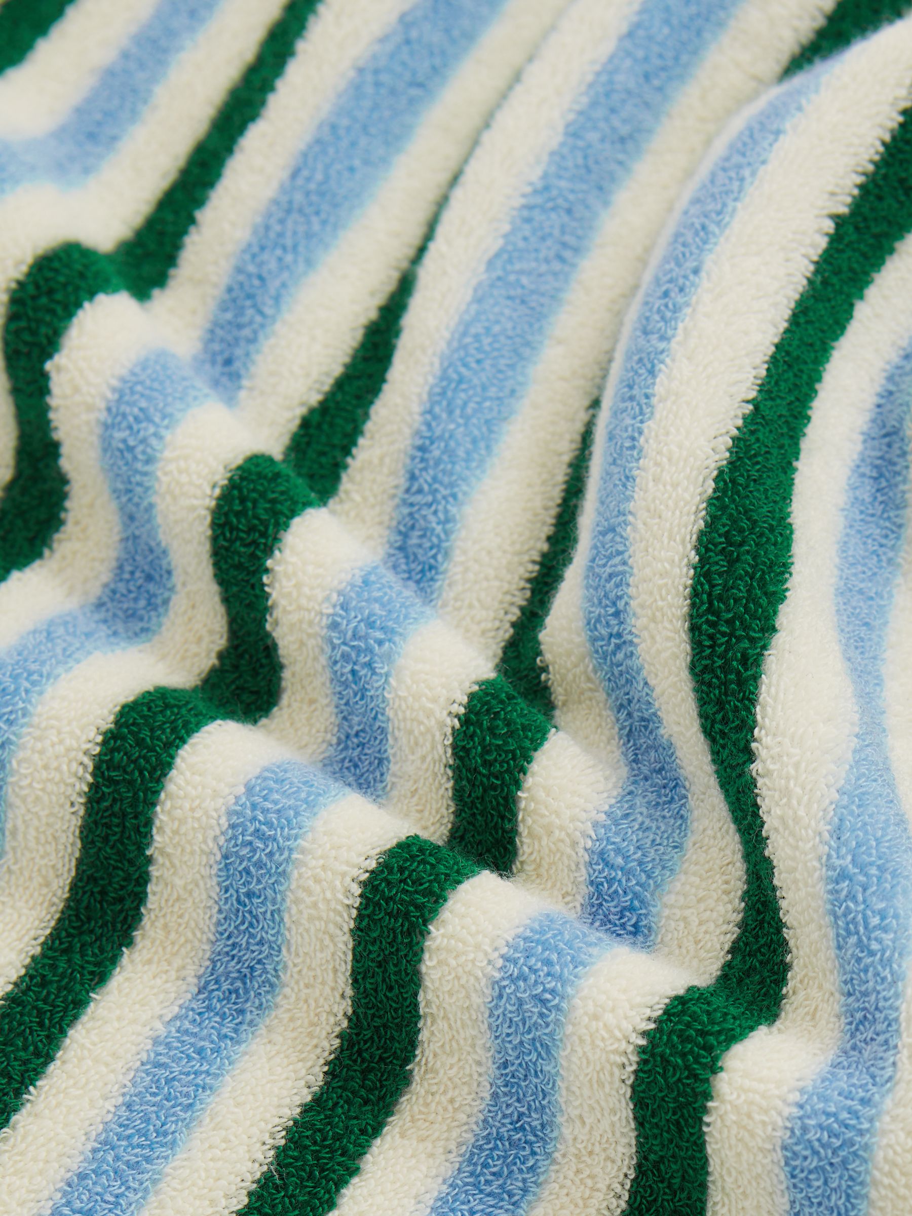 4-9 yrs SmileyWorld | Reiss Hooded Towel in Green/Blue/White - Image 6 of 6