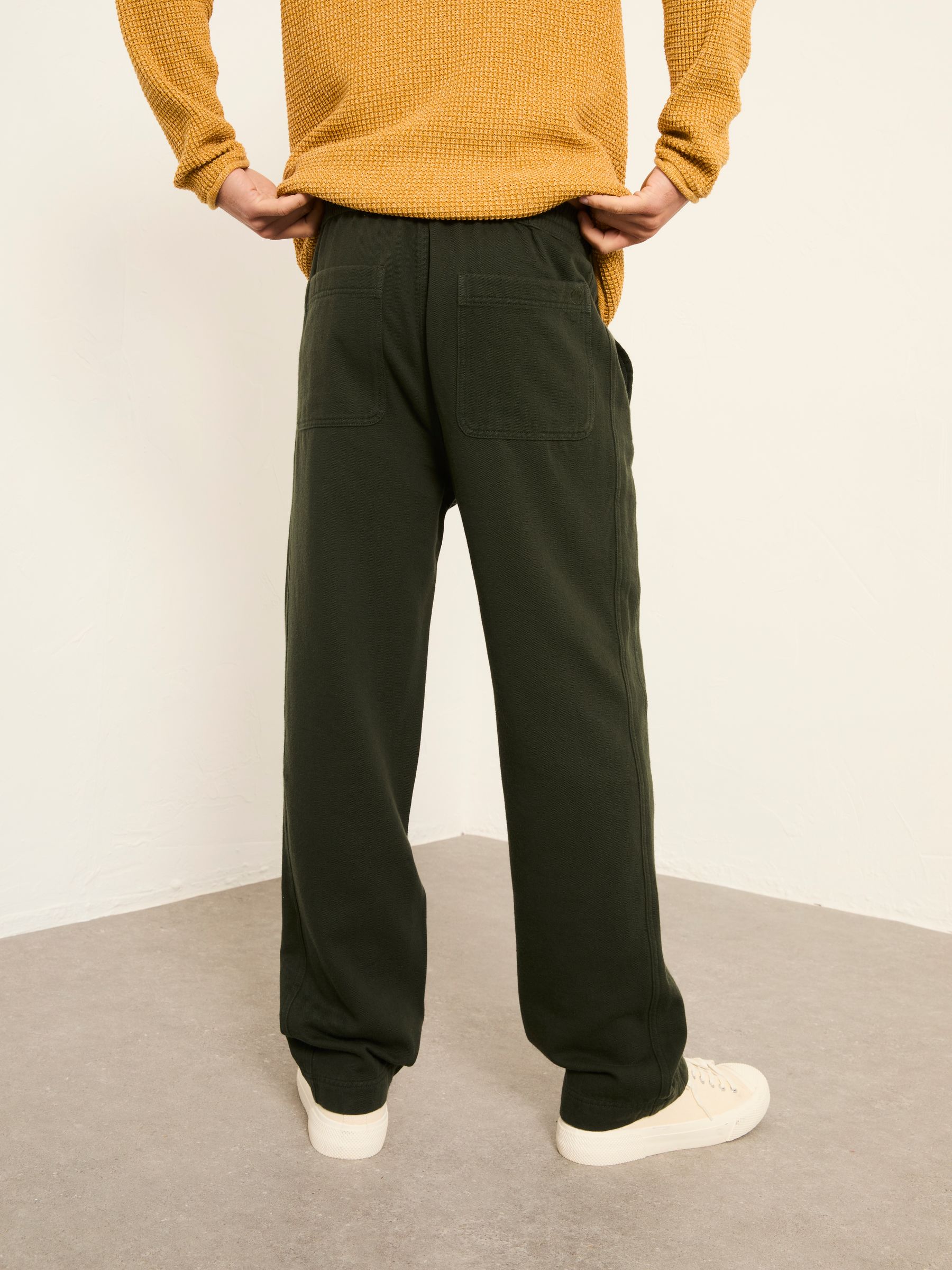 Ladram Dark Green Relaxed Pull On Trousers - Image 2 of 6