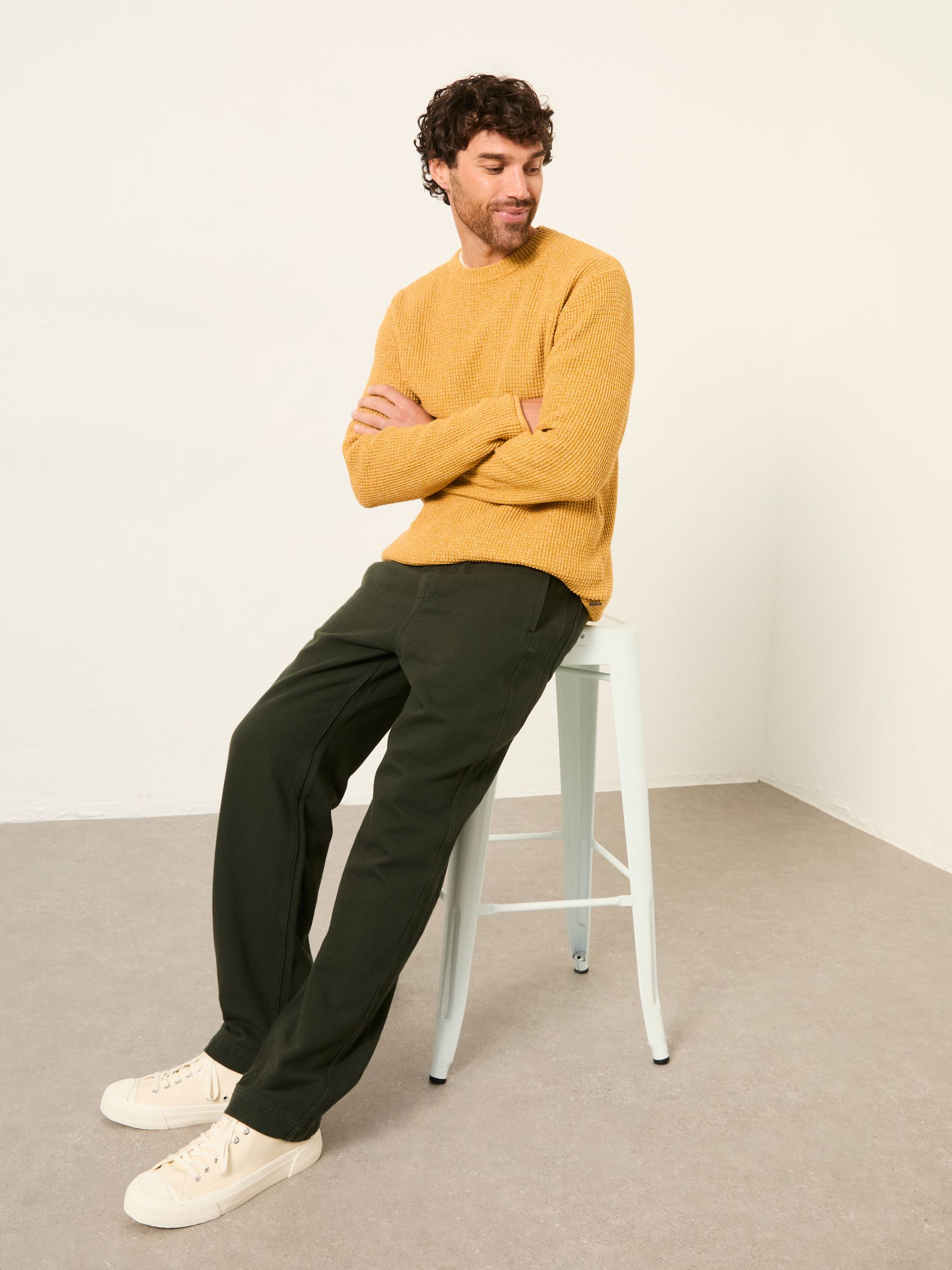 Ladram Dark Green Relaxed Pull On Trousers - Image 4 of 6
