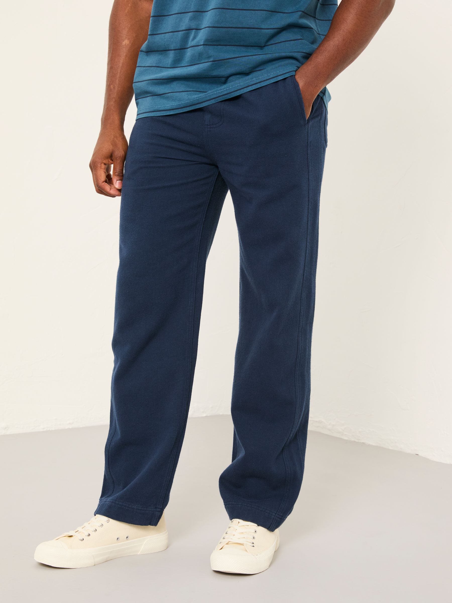 Ladram French Navy Relaxed Pull On Trousers - Image 1 of 6
