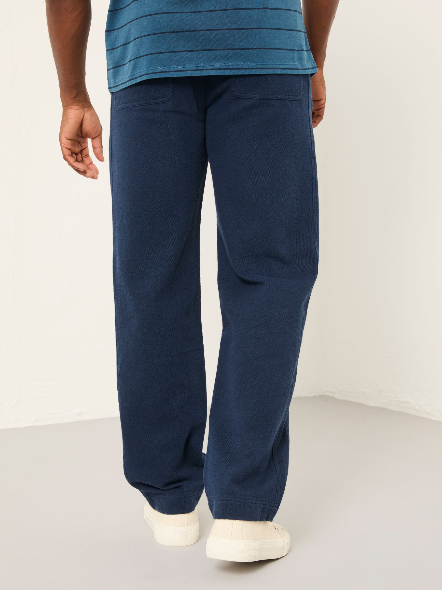 Ladram French Navy Relaxed Pull On Trousers - Image 2 of 6