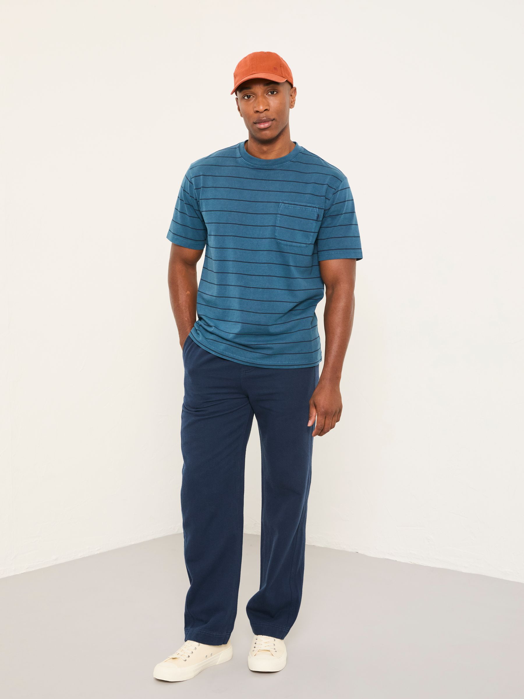 Ladram French Navy Relaxed Pull On Trousers - Image 3 of 6