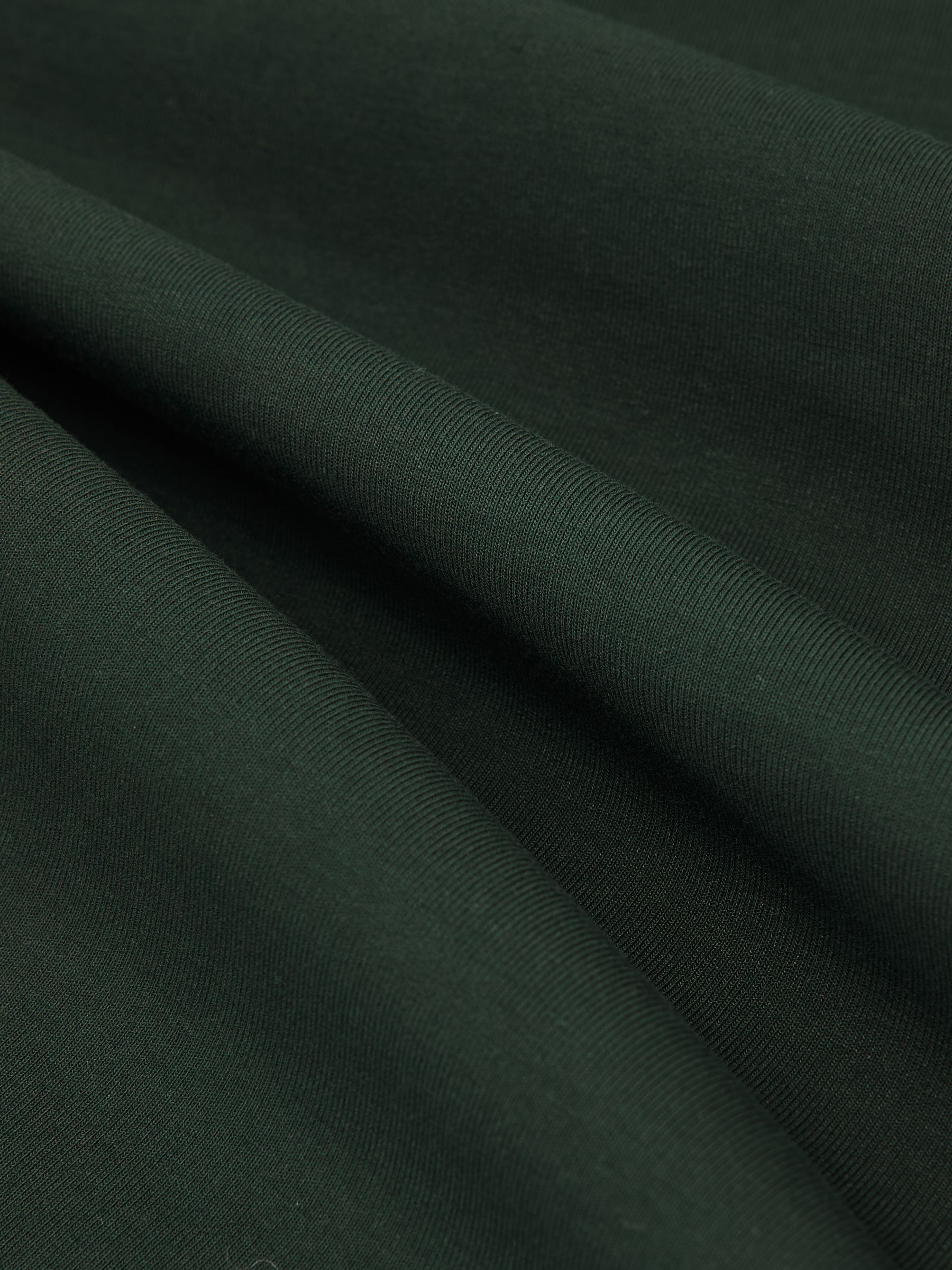 Premium Interlock Crew-Neck T-Shirt in Dark Sage Green - image 3