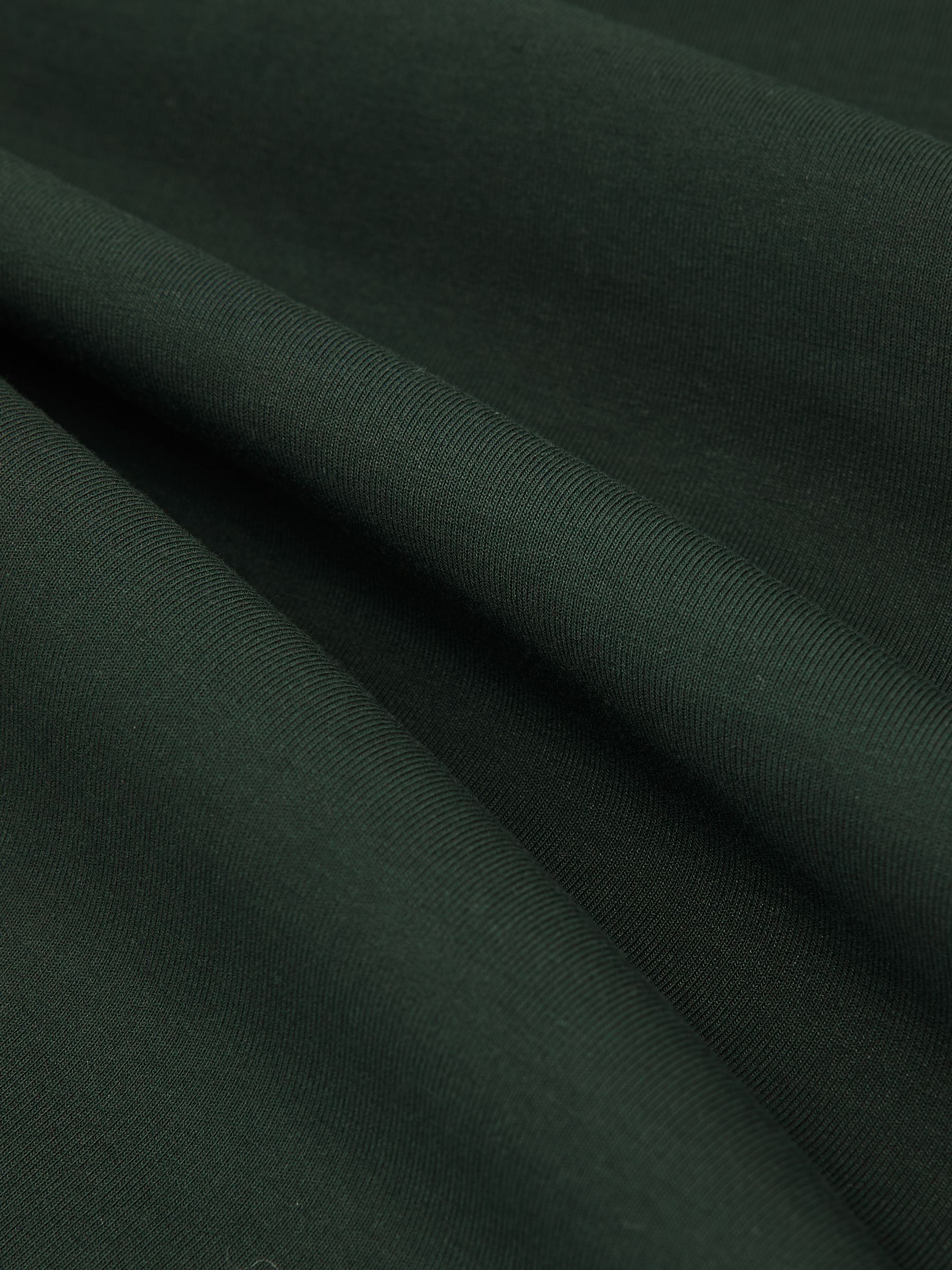 Interlock Jersey Crew Neck T-Shirt in Dark Sage Green - Image 6 of 6