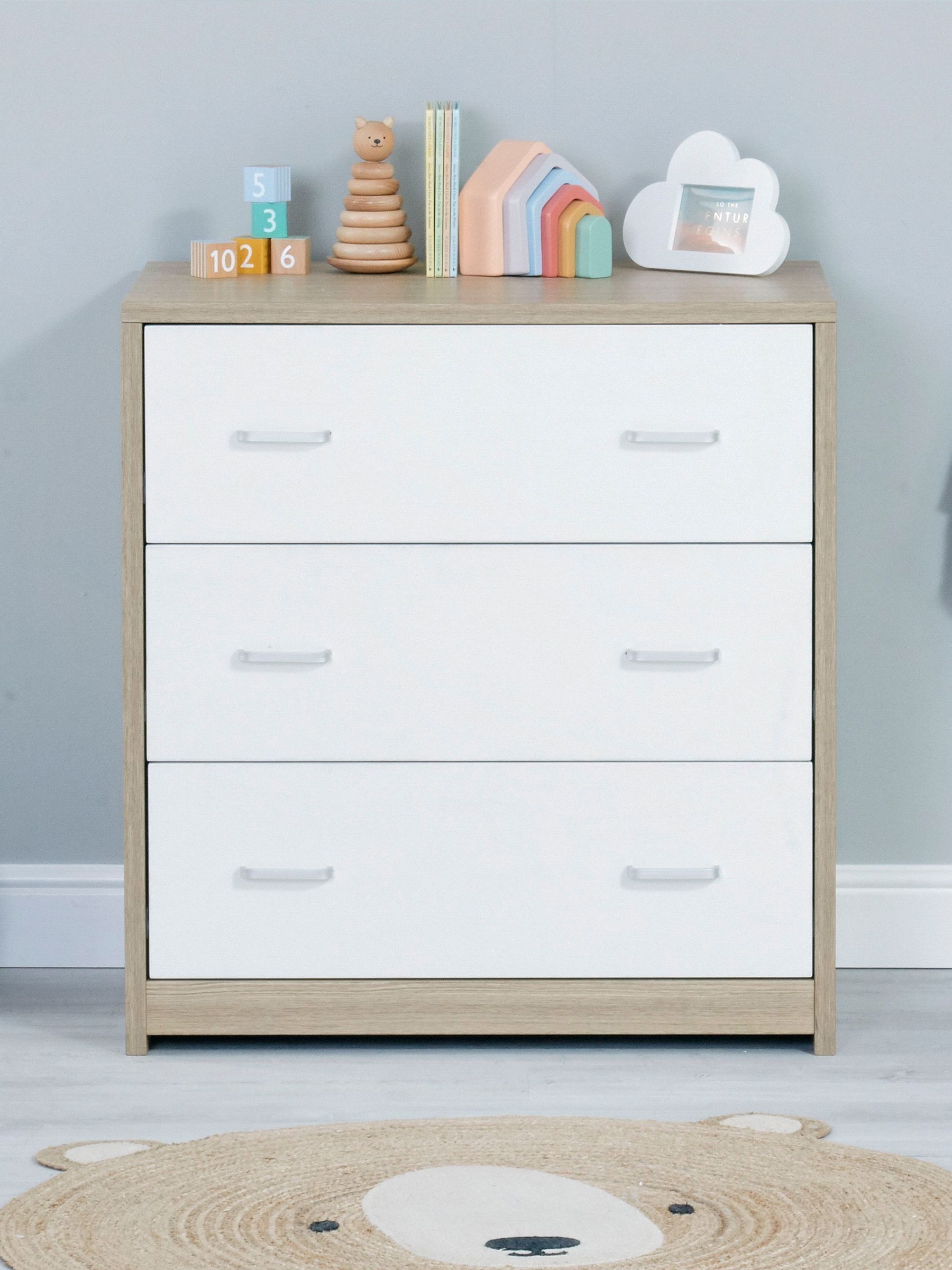 Babymore Oak White Luno Veni Chest Changer - Image 3 of 3