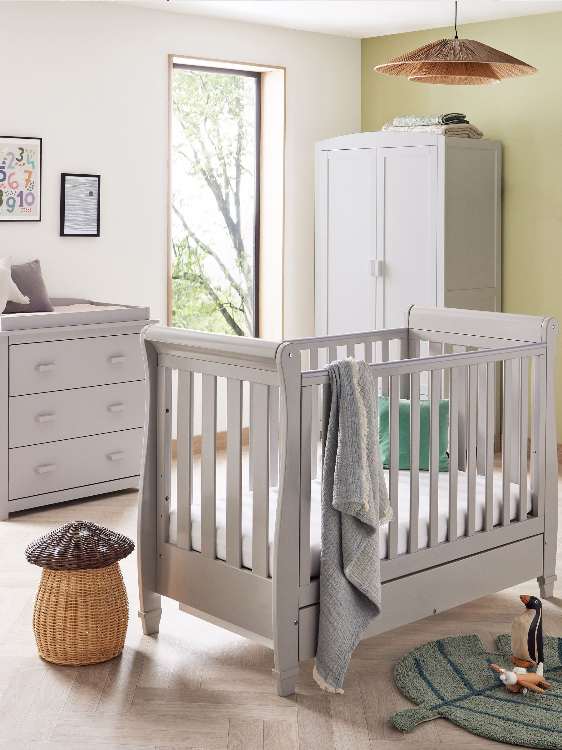 Babymore 3 Piece Grey Eva Furniture Set - Image 1 of 5