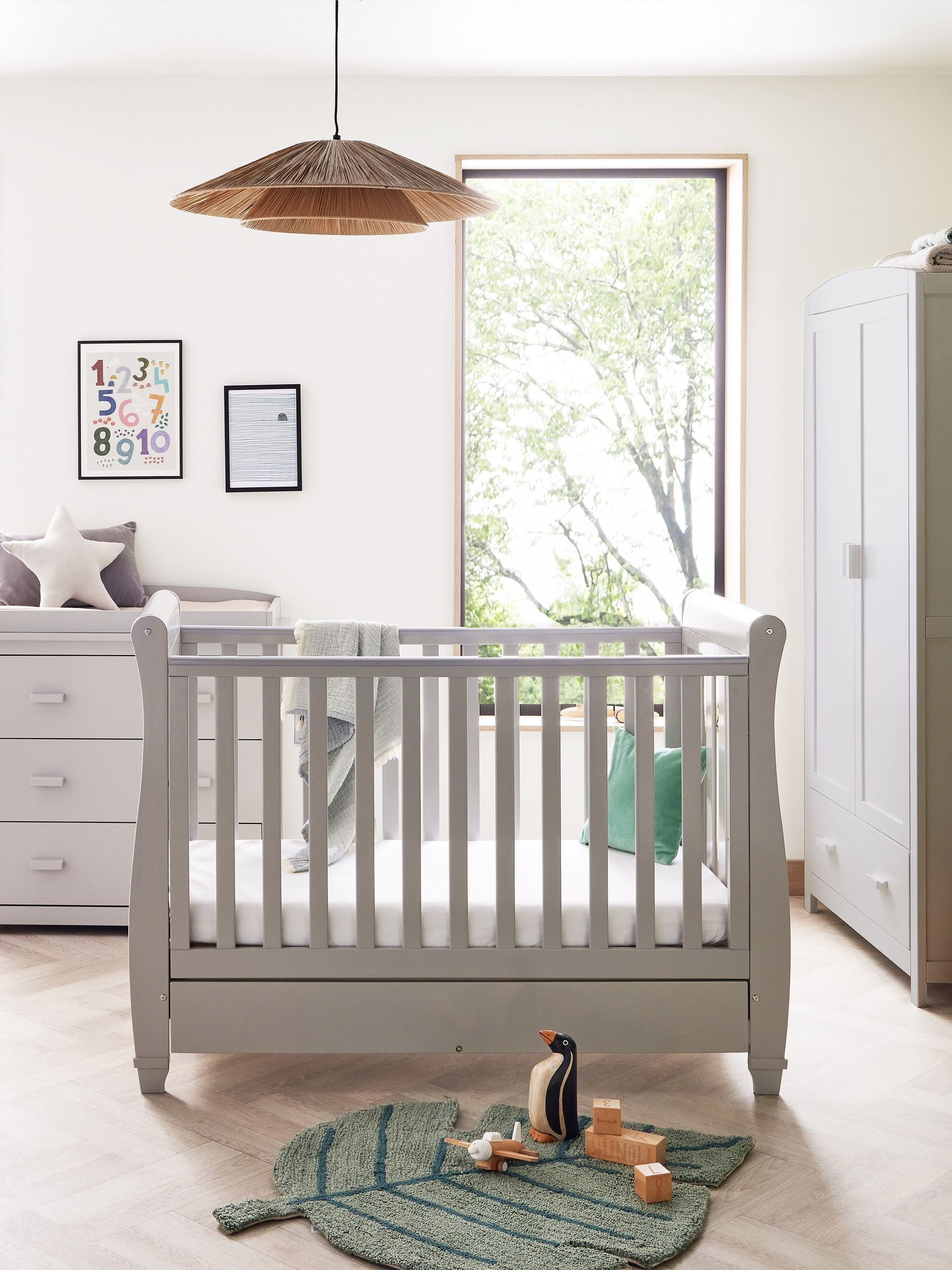 Babymore 3 Piece Grey Eva Furniture Set - Image 2 of 5