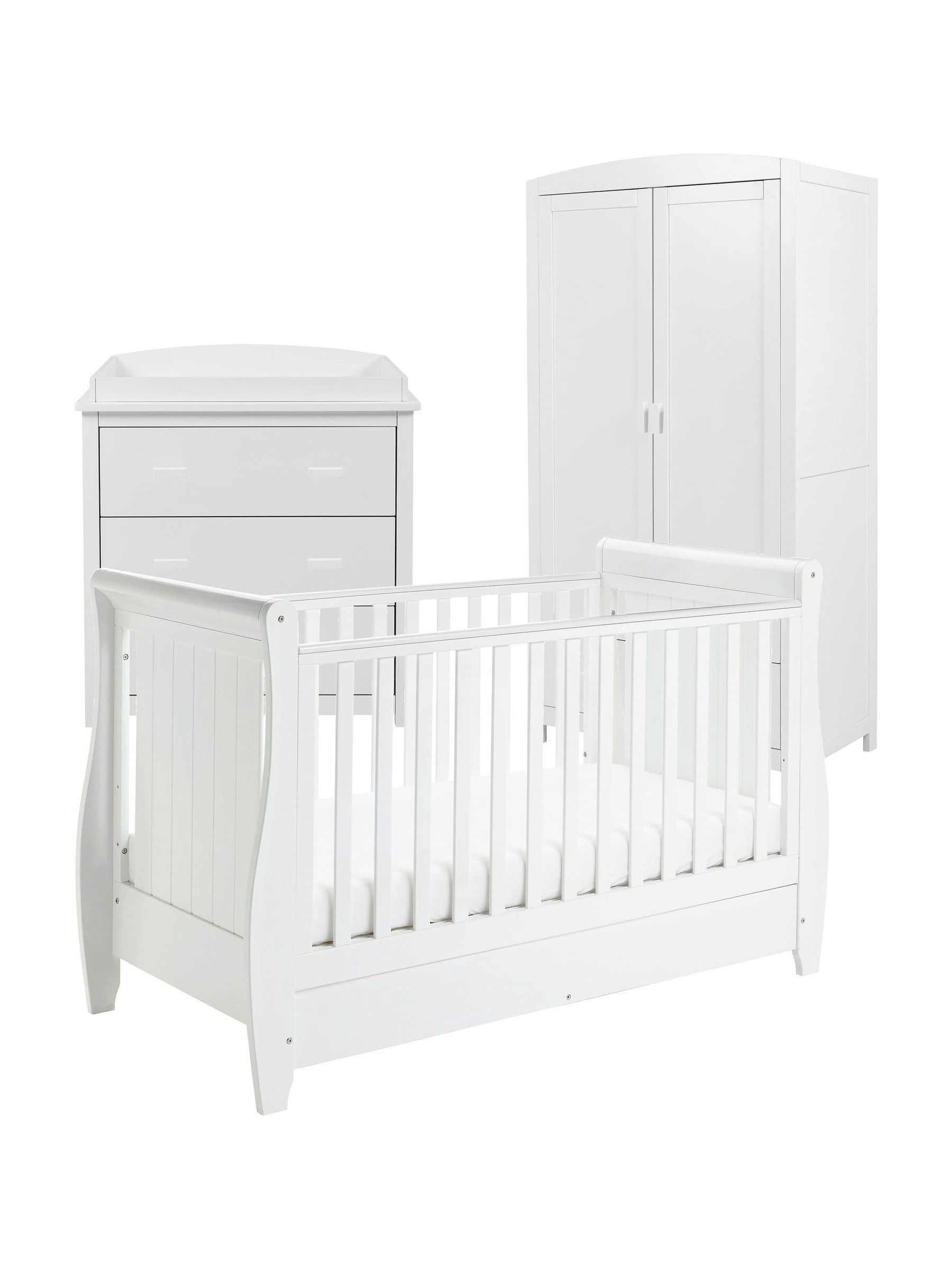 Babymore White Stella 3 Piece Furniture Set - Image 6 of 6