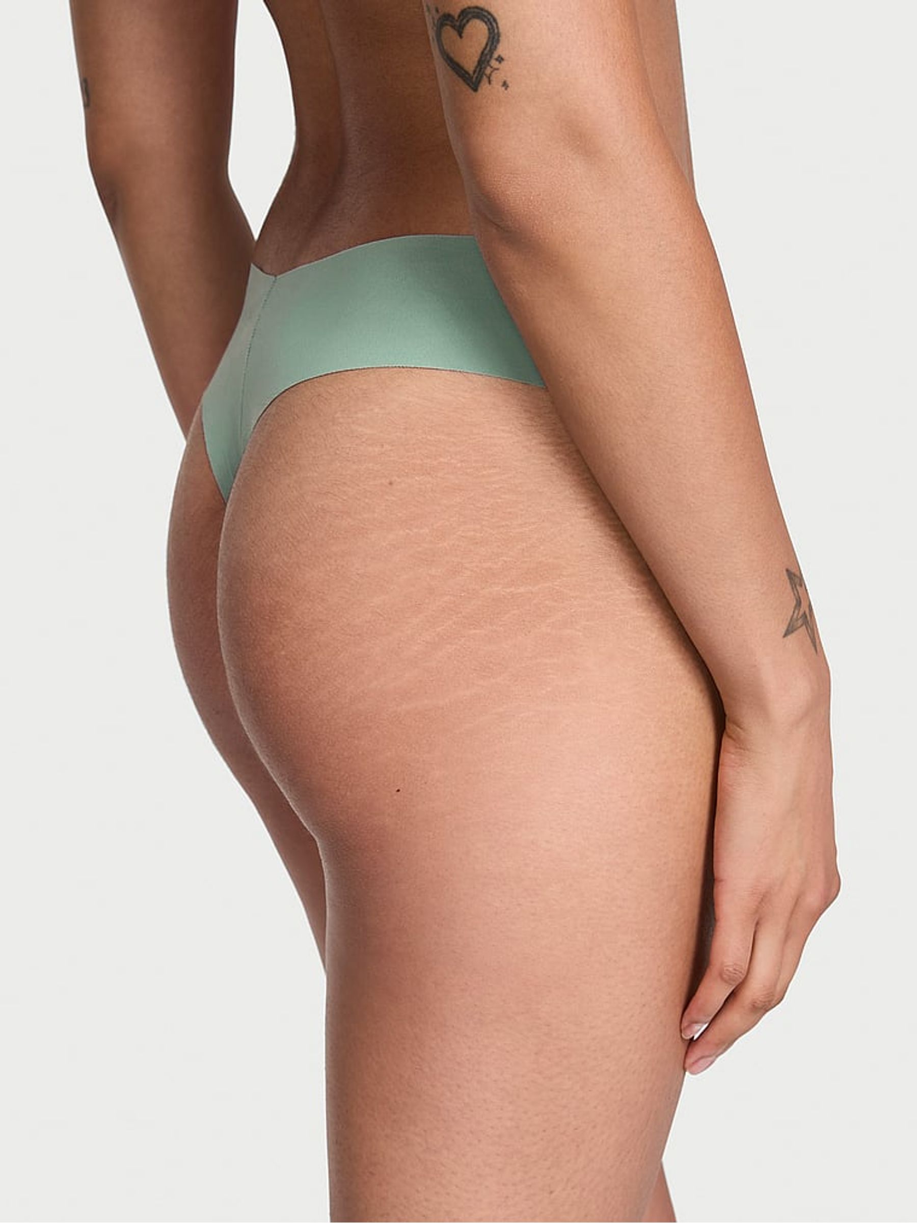 Seasalt Green Thong Print Knickers - Image 2 of 2