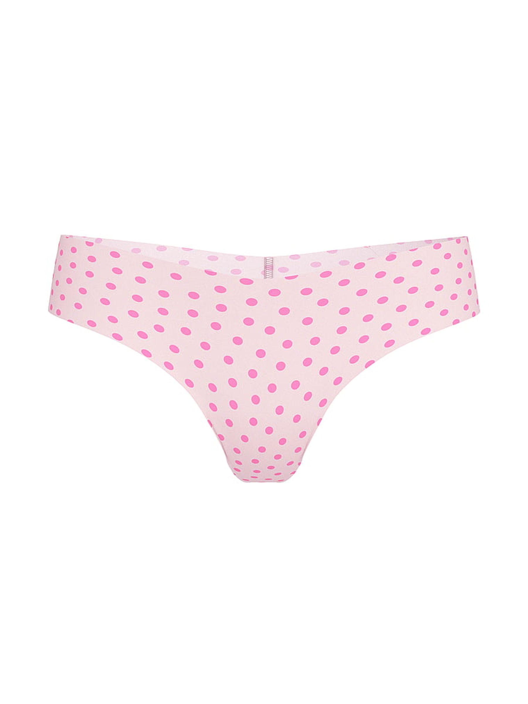 Purest Pink Dot Thong Knickers - Image 3 of 3