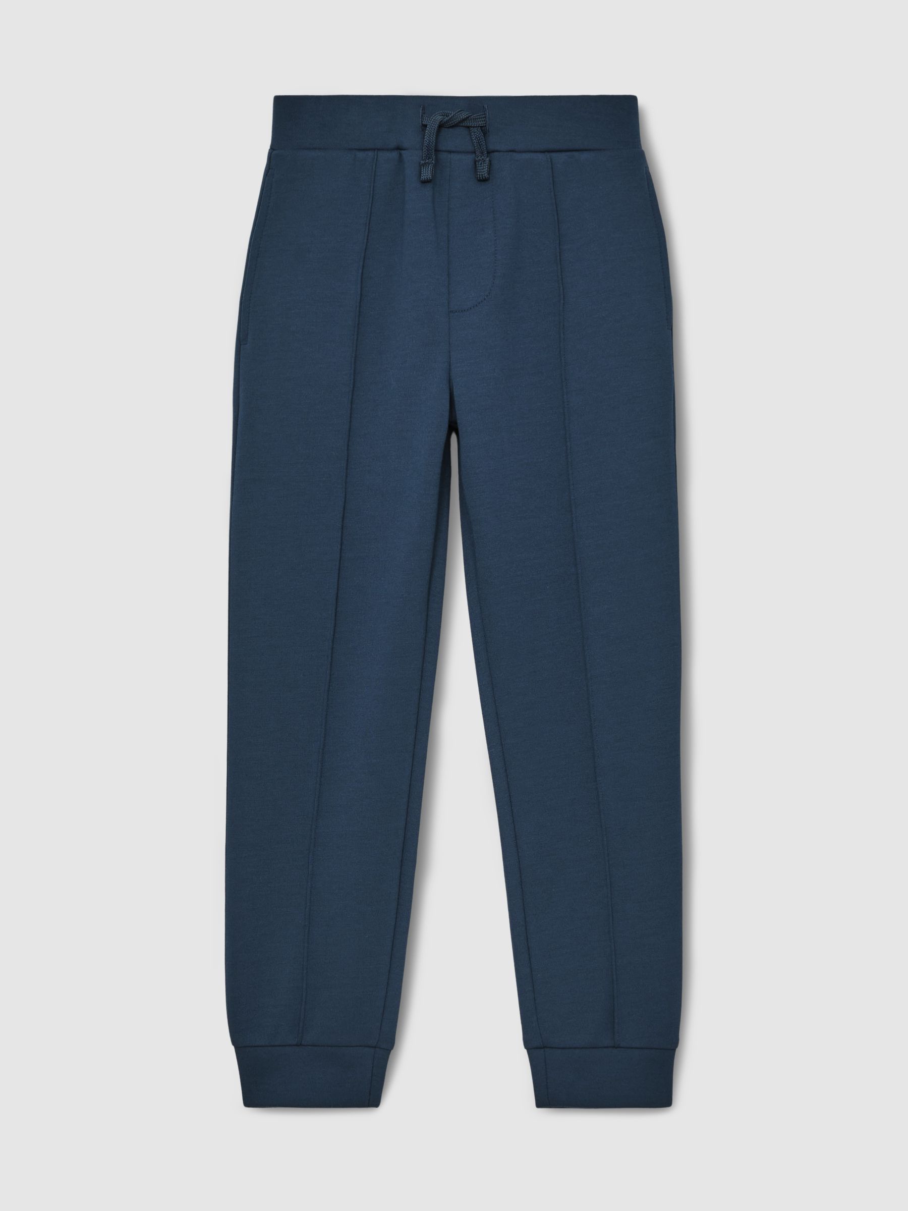 13-14 yrs Interlock Drawstring Joggers in Ocean Blue - Image 1 of 4 13-14 yrs Interlock Drawstring Joggers in Ocean Blue - Image 1 of 4