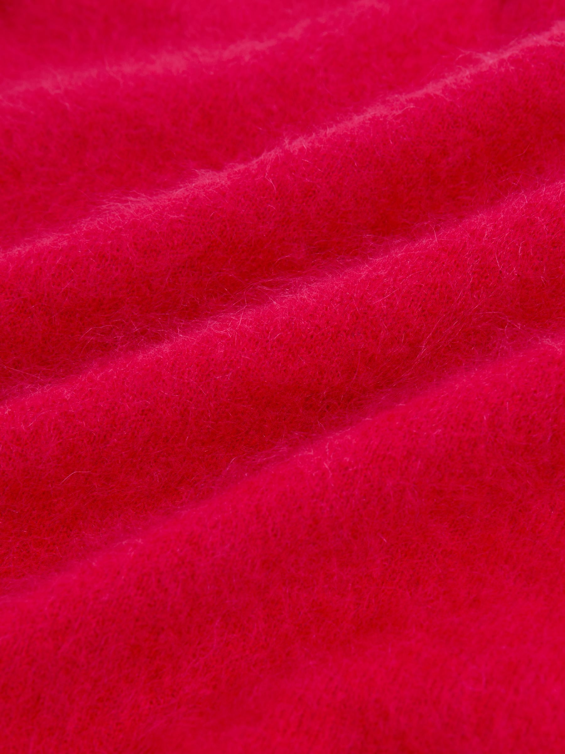Brushed Cashmere Crew Neck Jumper in Red - Image 9 of 9