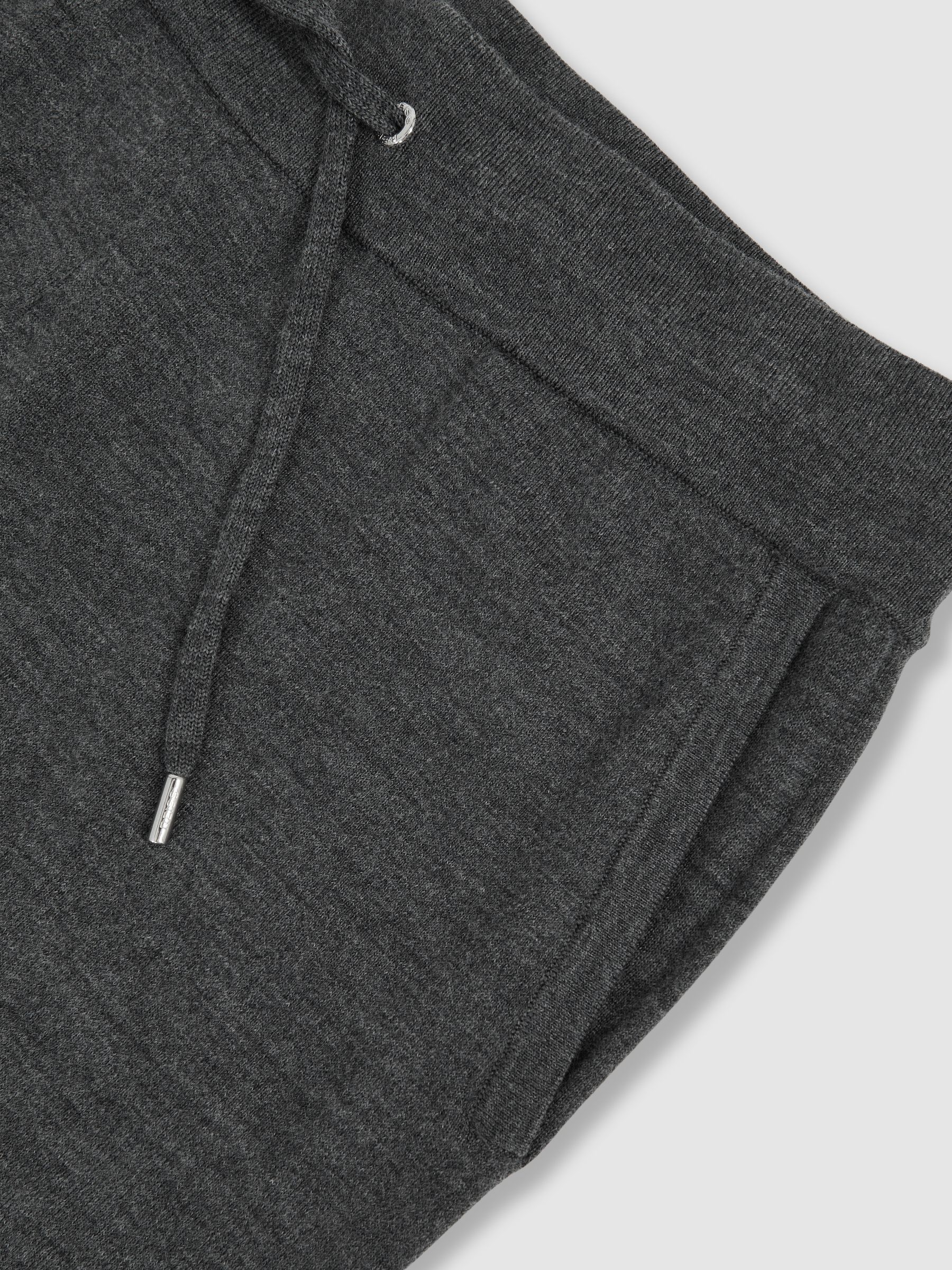 Merino Wool-Blend Cuffed Joggers in Derby Grey Melange - image 3