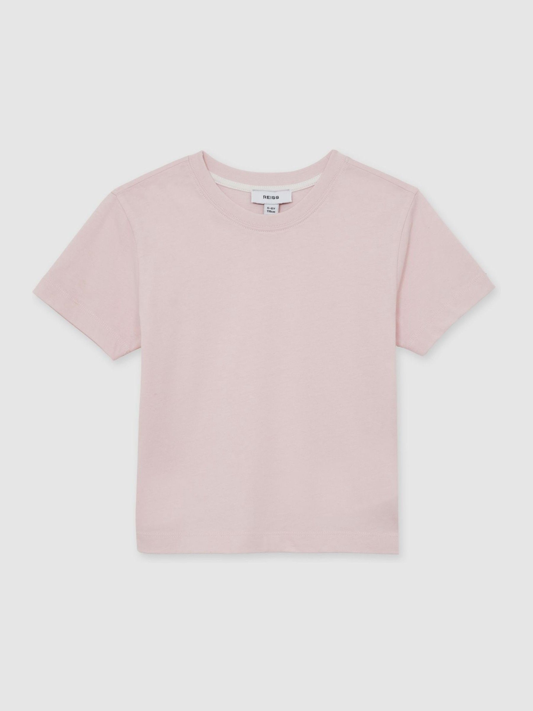 9-13 yrs Cotton Crew Neck T-Shirt in Pink - Image 2 of 4