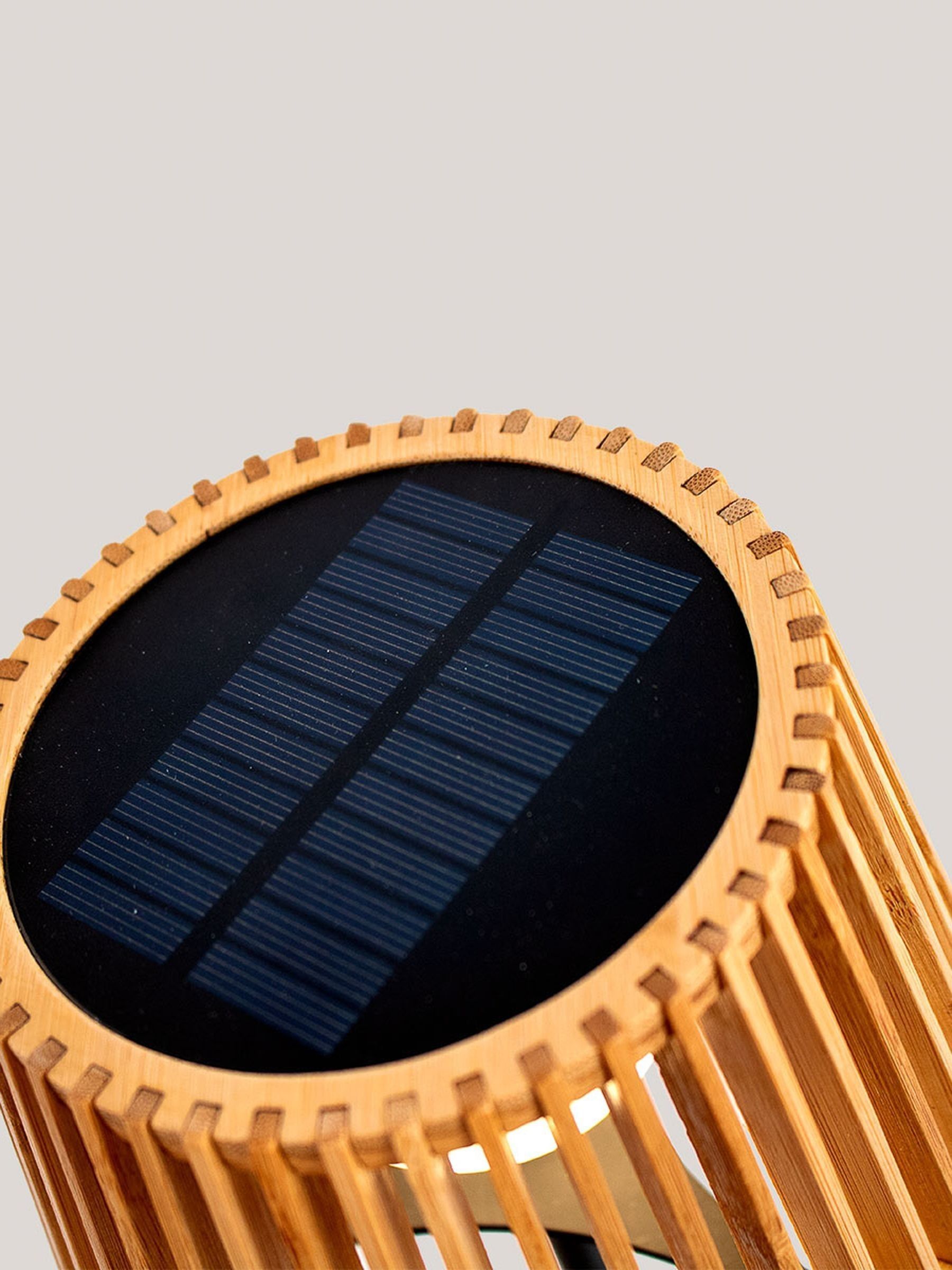 New Garden Brown Okinawa Solar Charging Table Lamp - Image 2 of 6