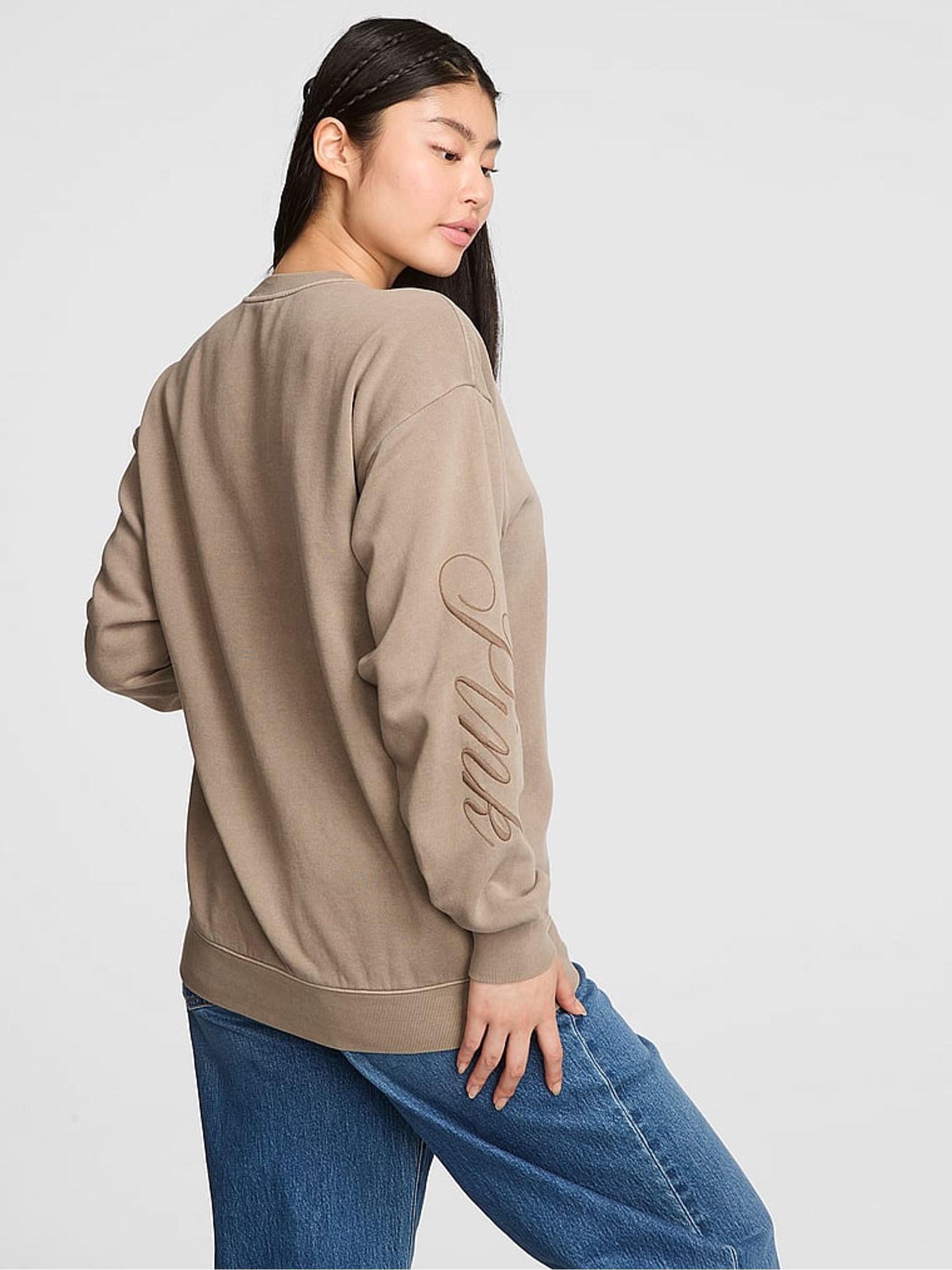 Iced Coffee Brown Fleece Sweatshirt - Image 2 of 2