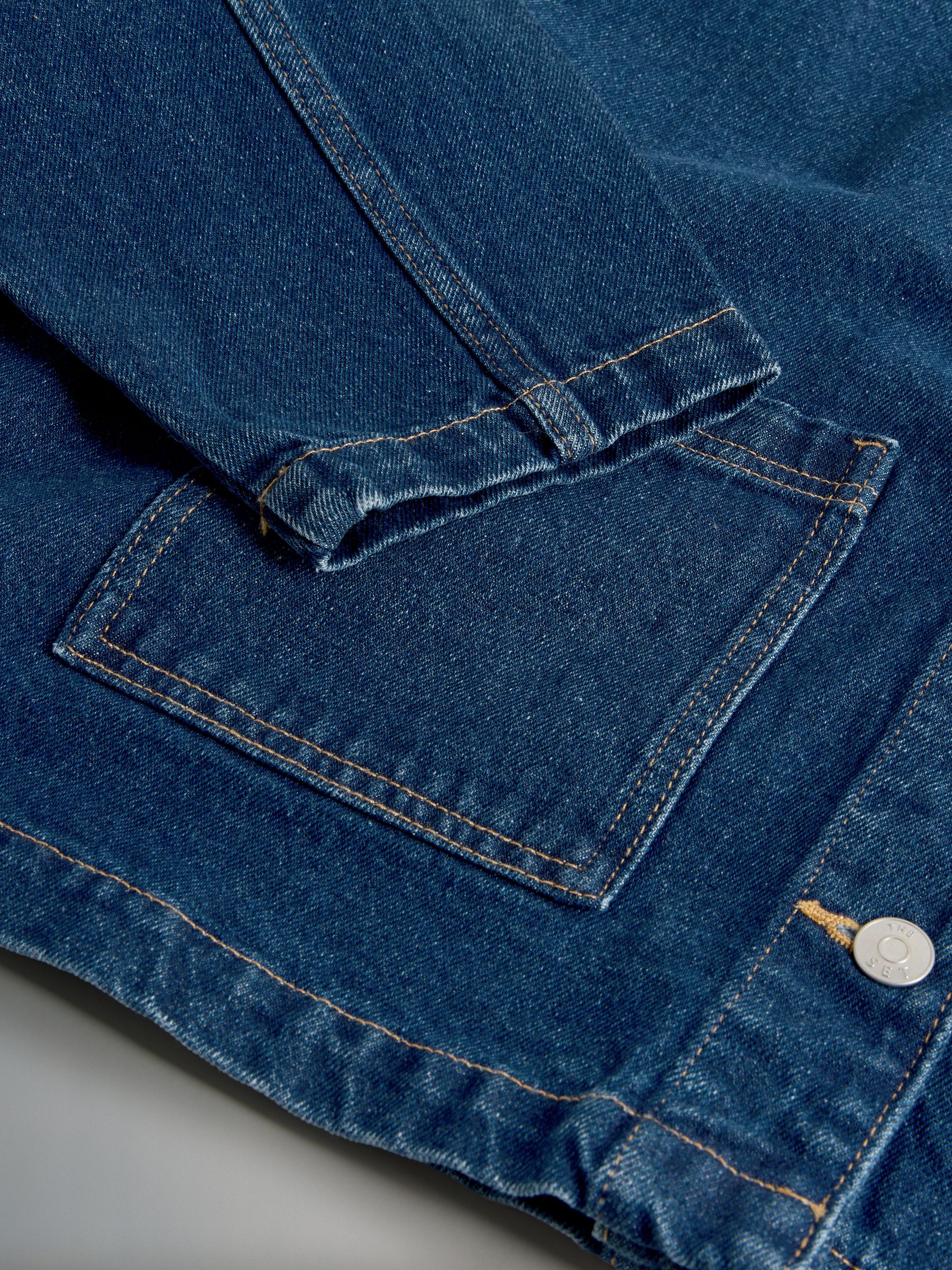 Black/Dark Blue - 2 Pack Denim Shackets - Image 4 of 5