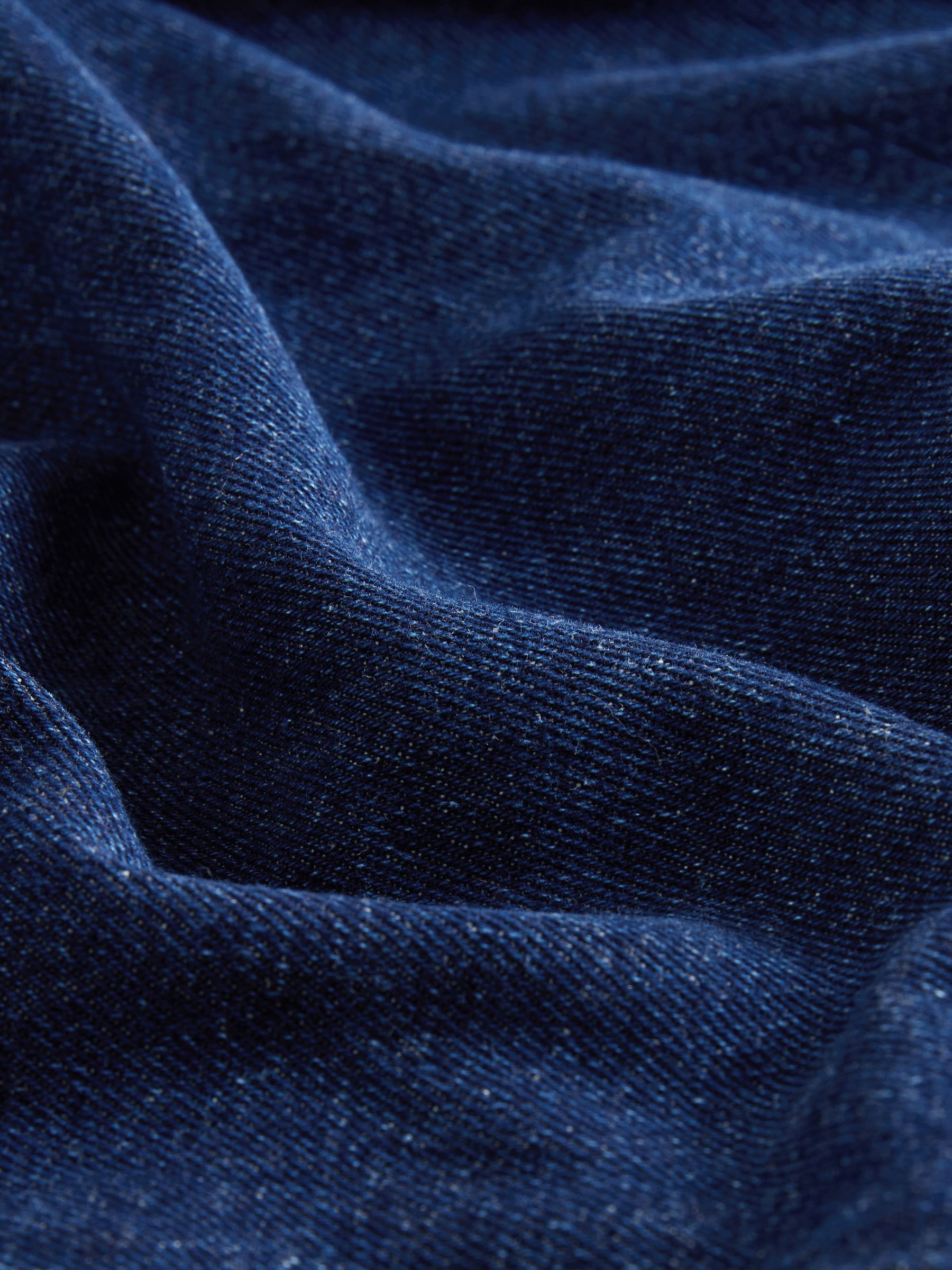 Black/Mid Blue 2 Pack Turn Up Wide Leg Denim Jeans - Image 4 of 5