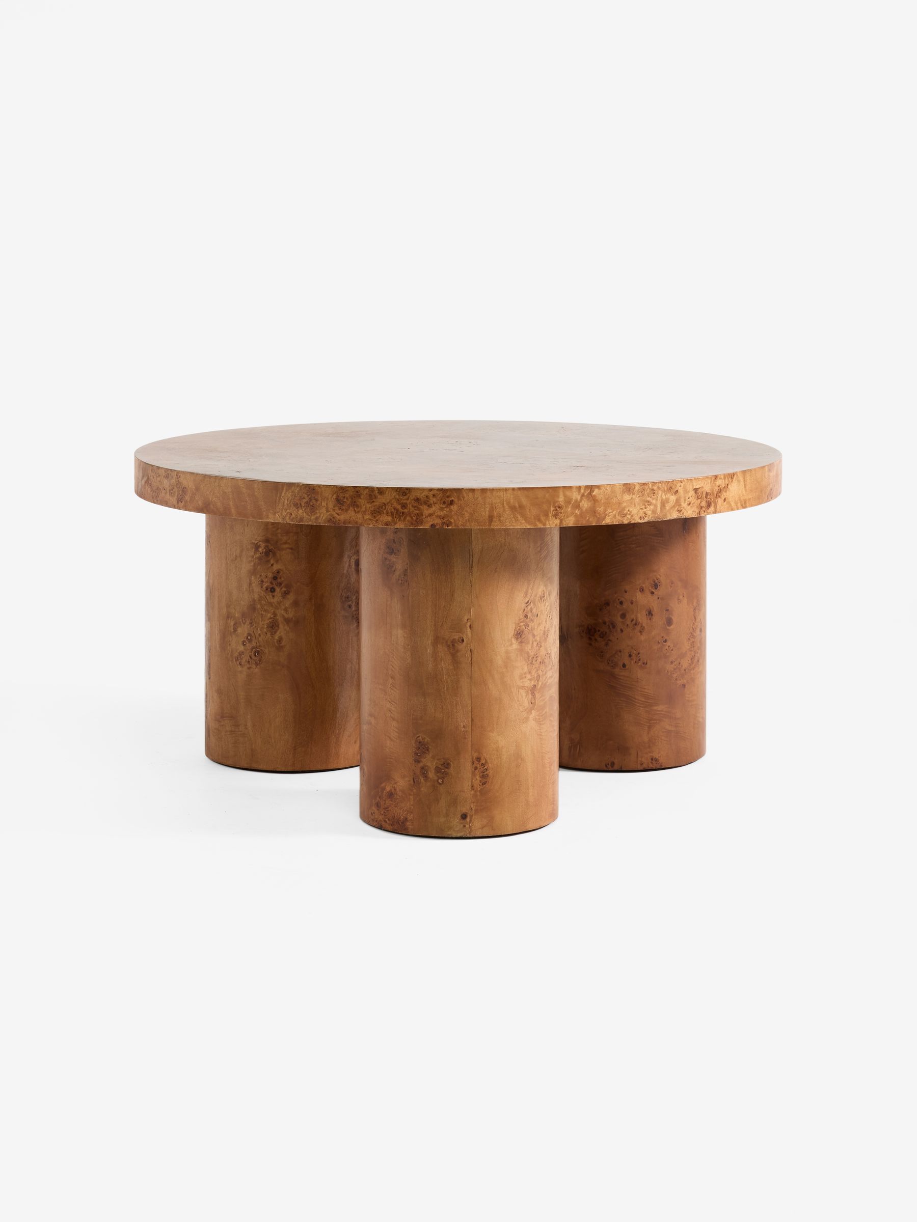 Lacey Round Coffee Table in Dark Burl Wood - Image 5 of 5 Lacey Round Coffee Table in Dark Burl Wood - Image 5 of 5