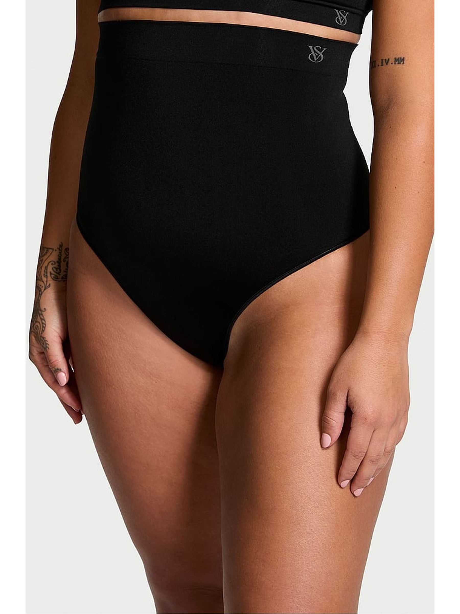 Black Seamless Shaping High Waist Knickers - Image 1 of 4
