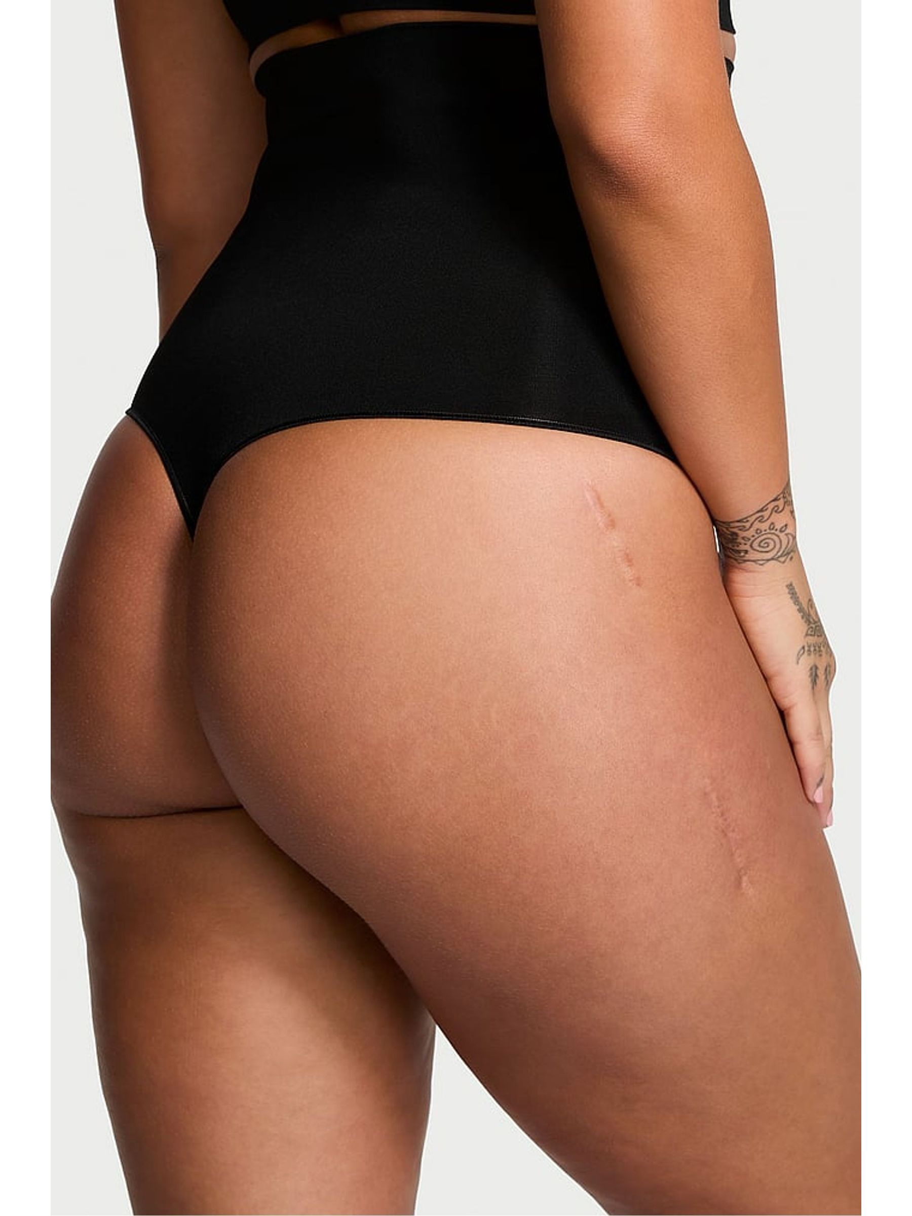 Black Seamless Shaping High Waist Knickers - Image 2 of 4