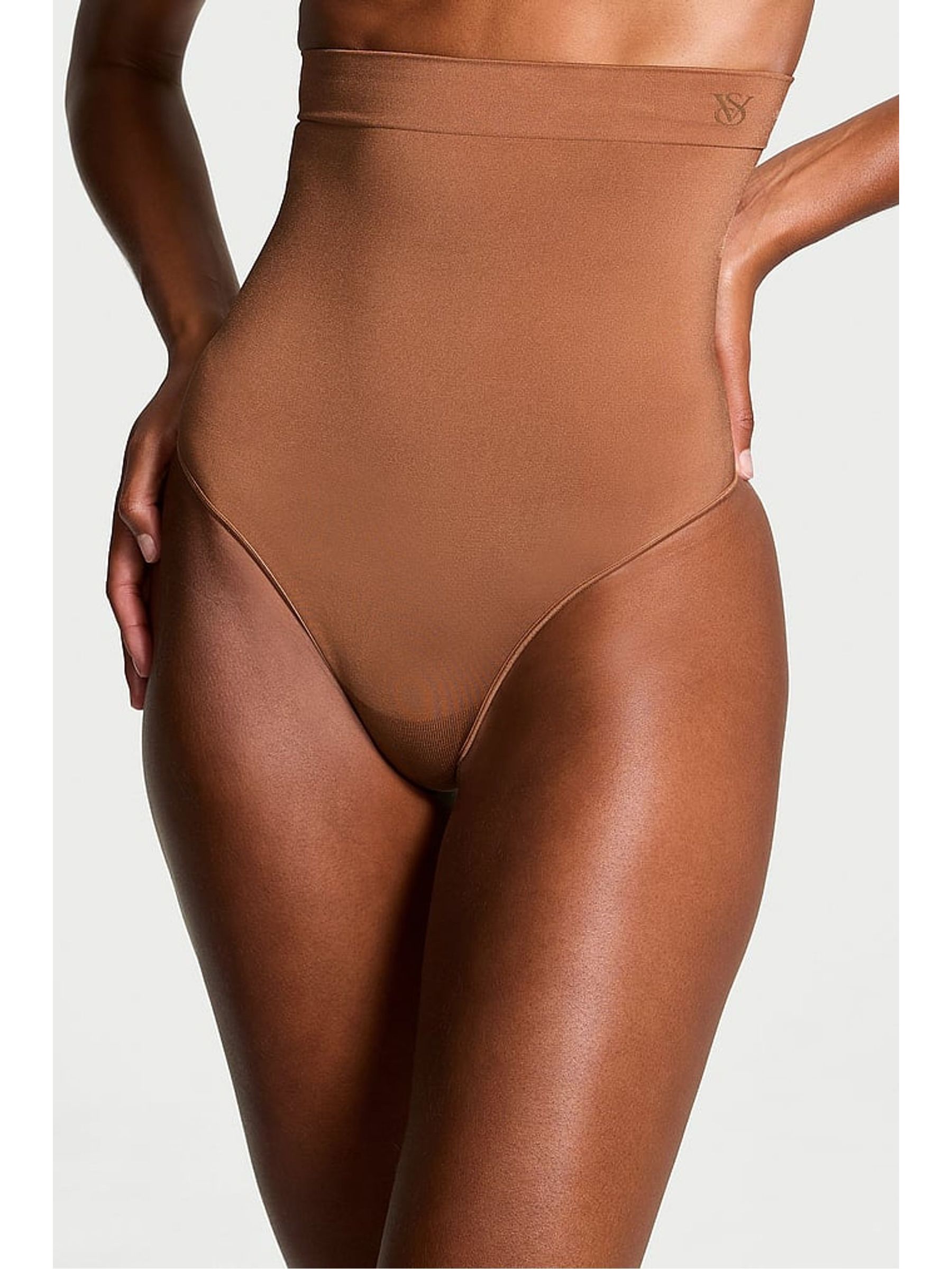 Caramel Nude Seamless Shaping High Waist Knickers - Image 1 of 4