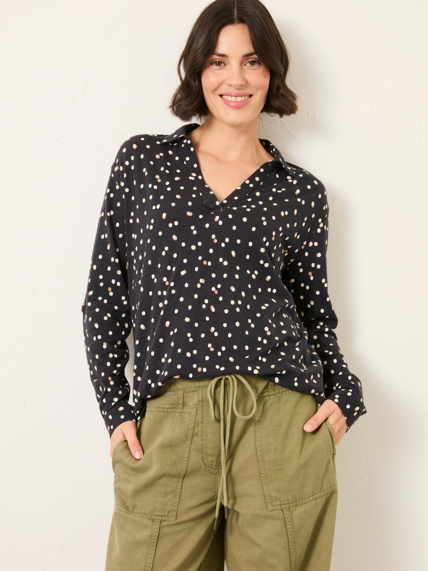 Jersey V-neck Shirt