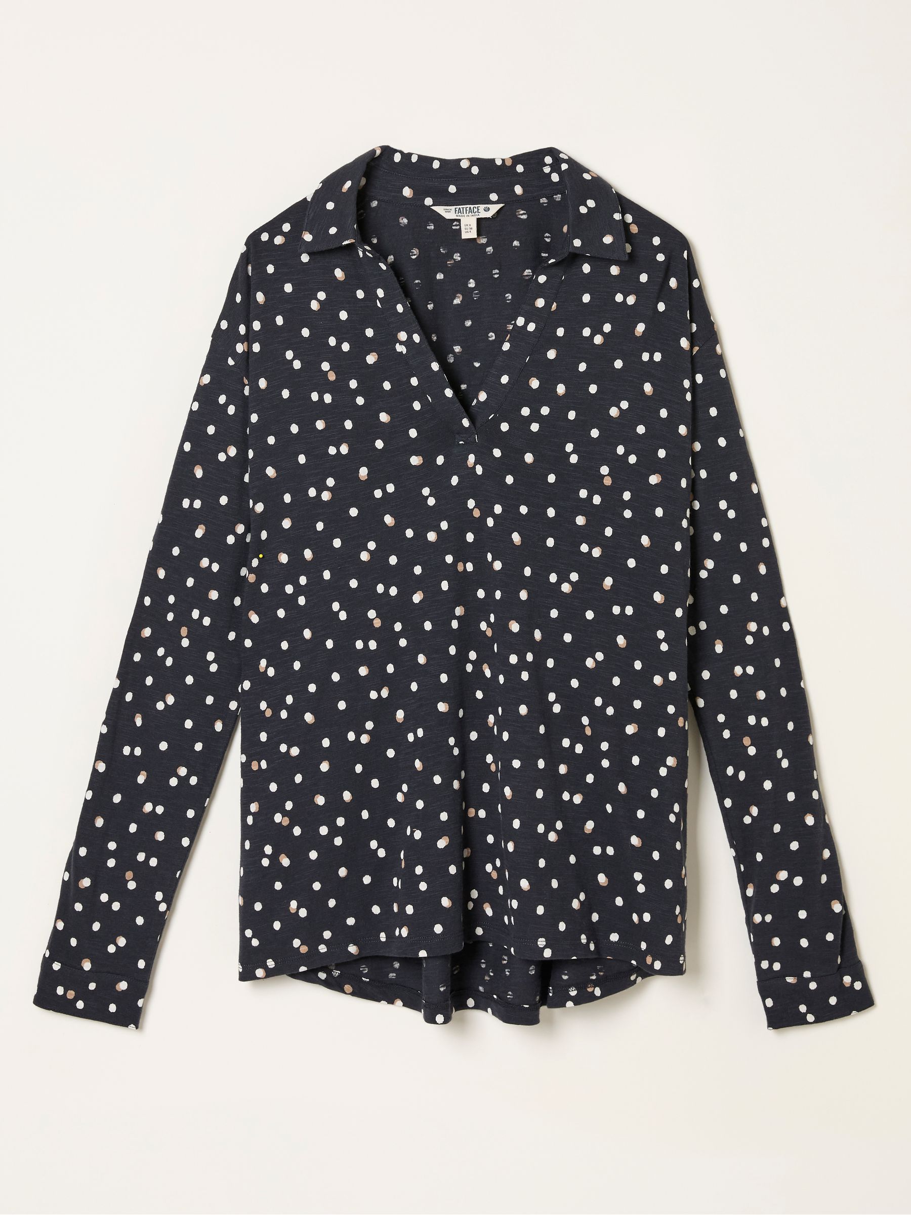 Paige Black Polka Dot Jersey Shirt - Image 6 of 6